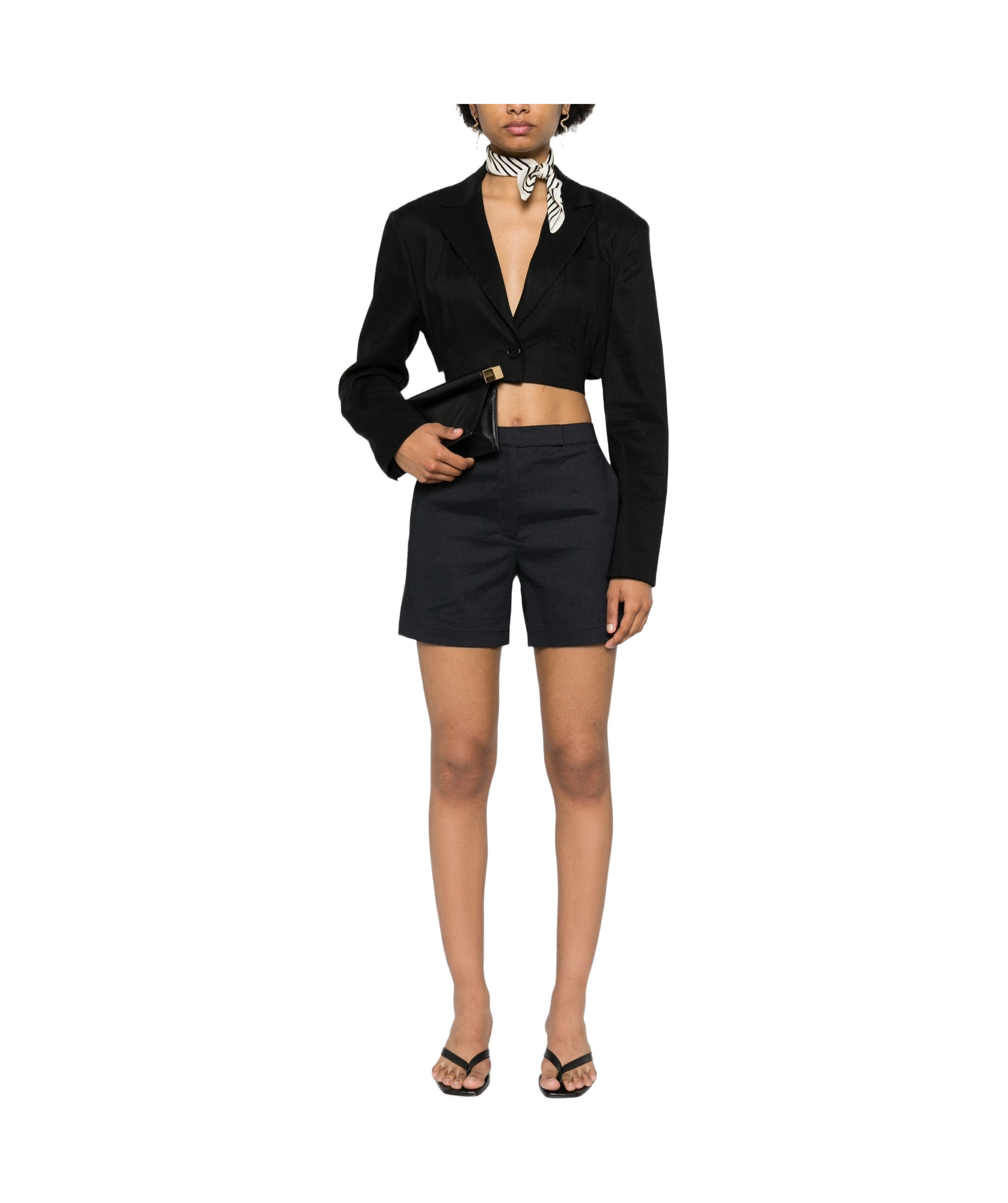 Theory Tailored Short Shorts In Black