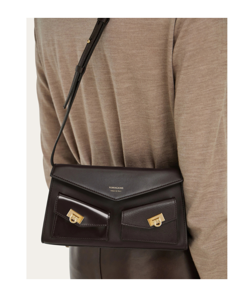 Ferragamo Multipocket Mini Bag In Black