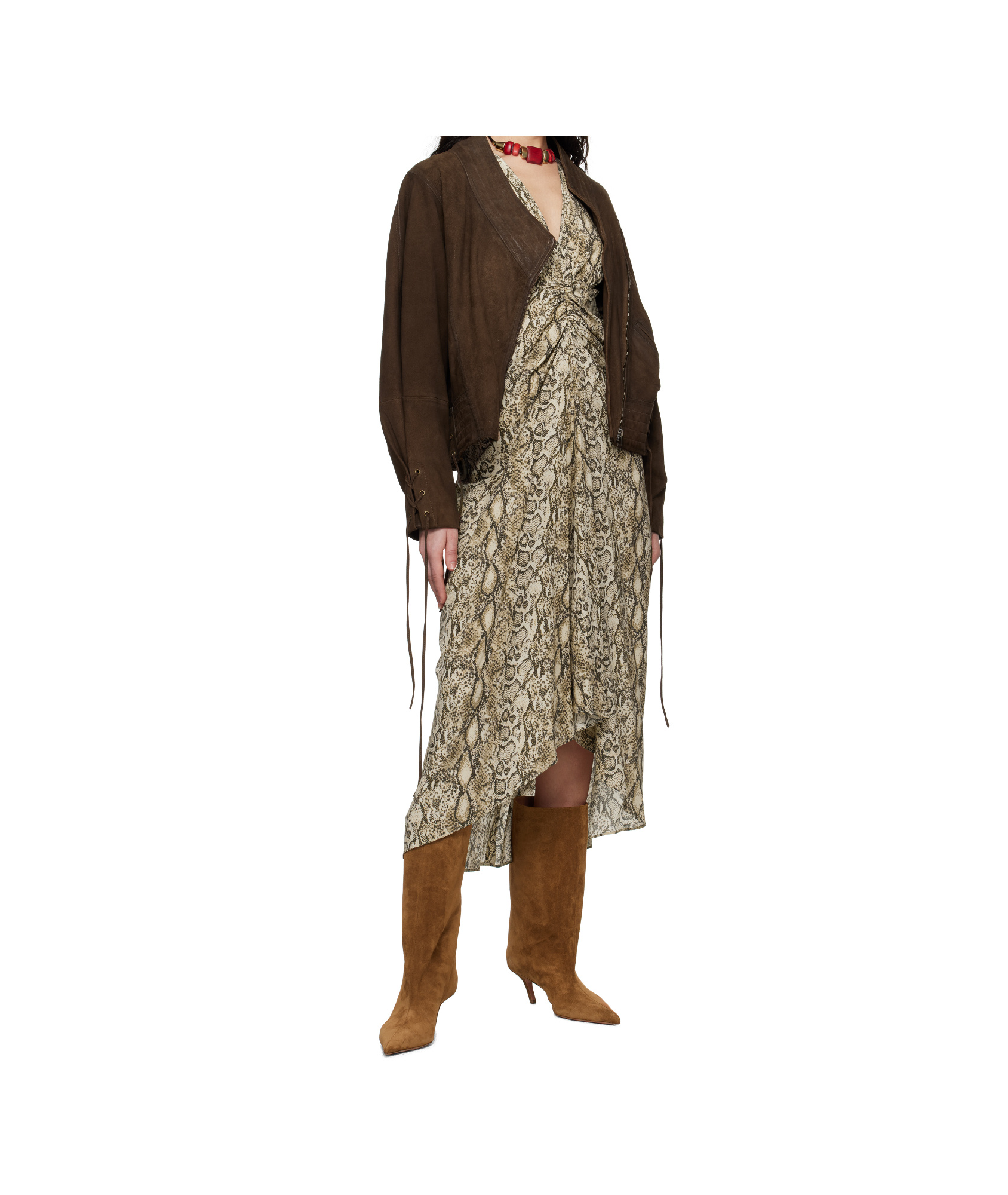 Isabel Marant Long Sleeve Casual Jacket In Brown