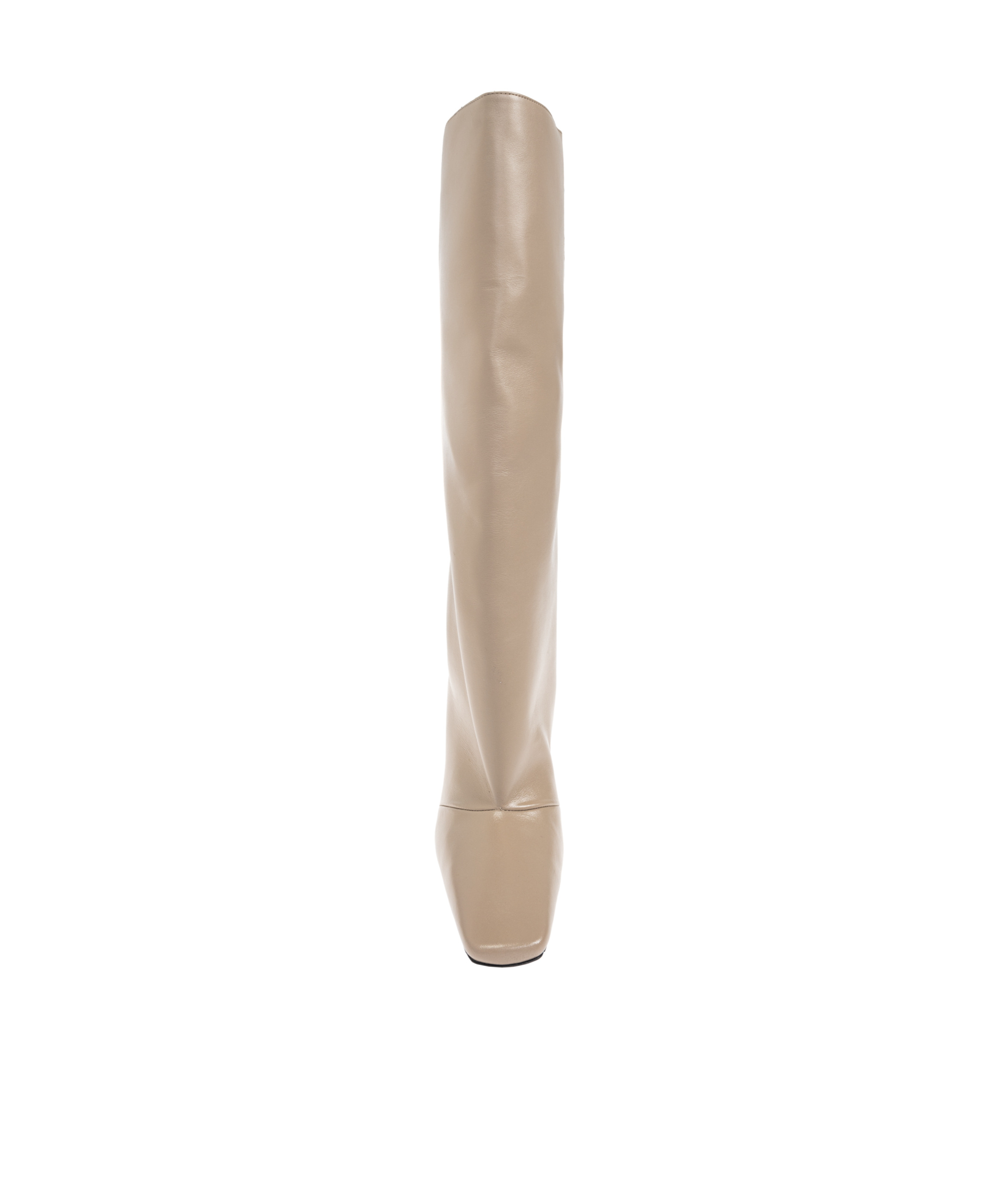 Shop Coperni Square Toe Bridge Boots In Nude