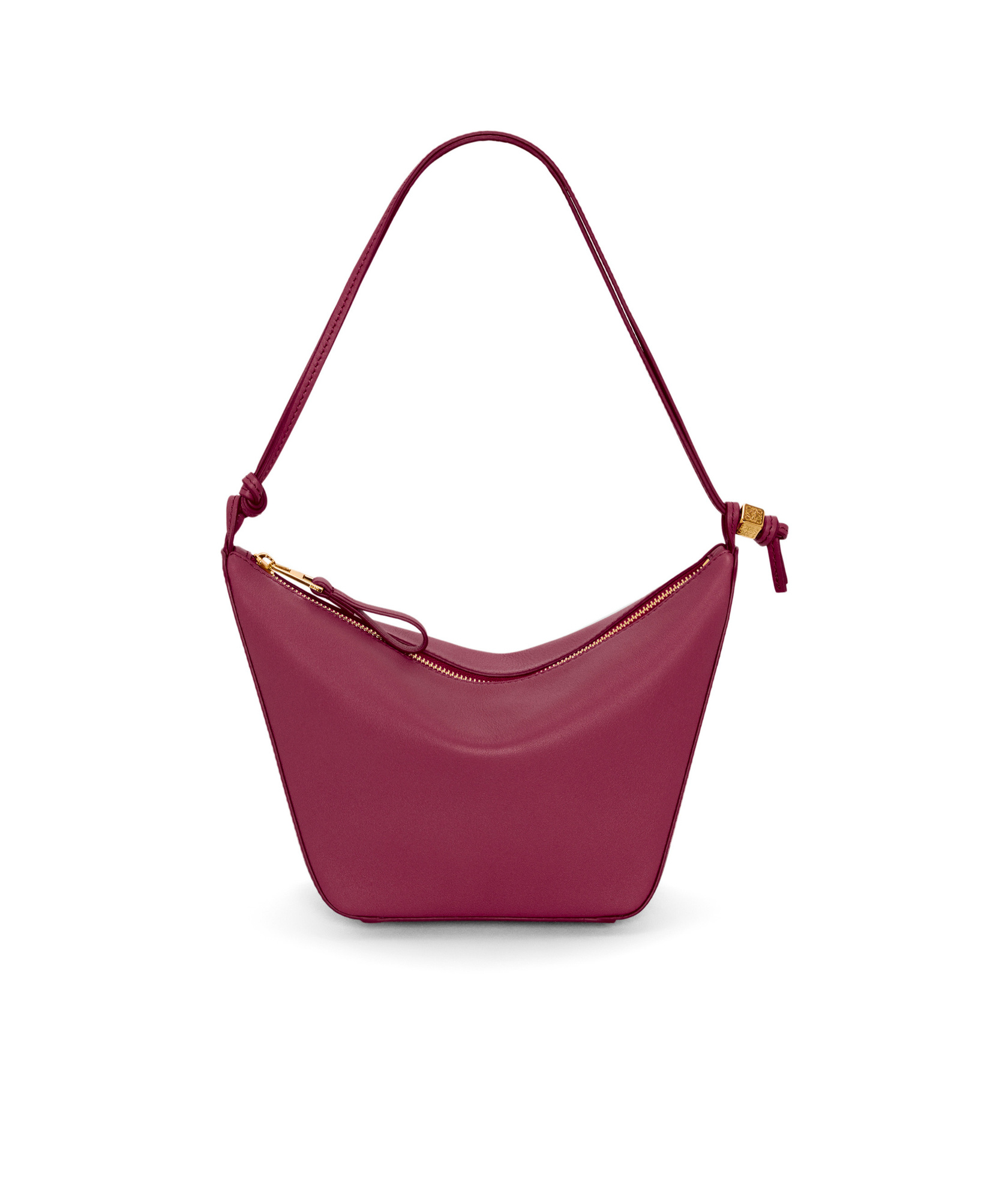 Loewe Hammock Drawstring Small Leather Shoulder Bag In Red