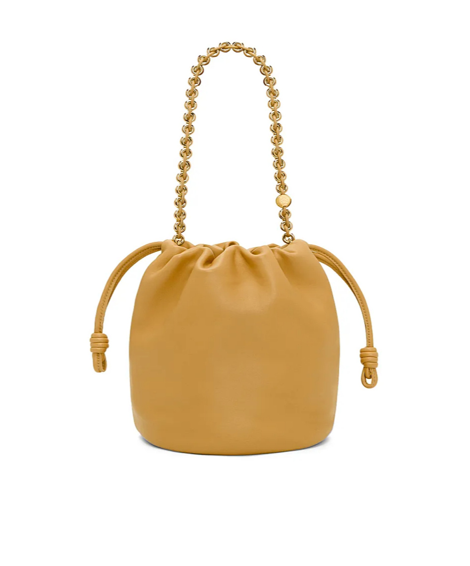 Loewe Womens Sahara Flamenco Mini Leather Clutch Bag In Brown