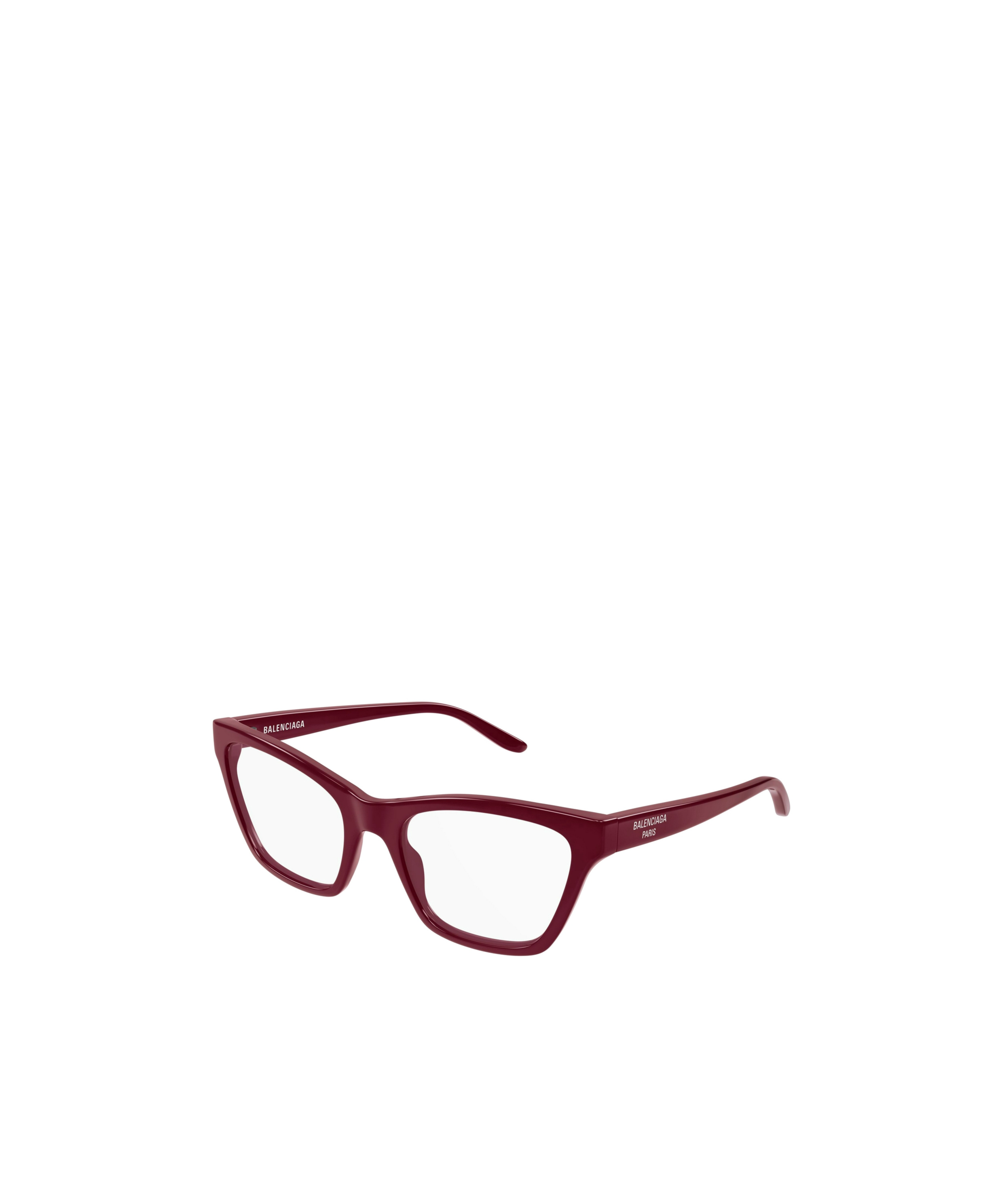 Balenciaga Geometric Frame Plano Lens In Burgundy