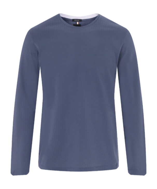 Hugo Boss Long-sleeved T-shirt In Gray