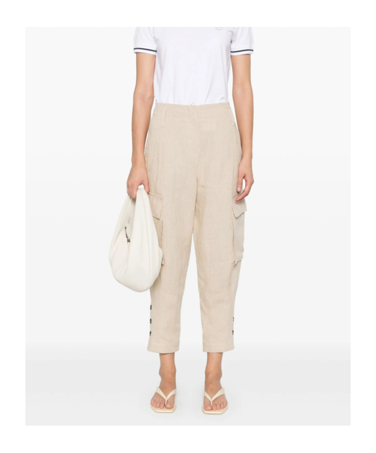 Brunello Cucinelli Belt-loop Casual Pants In Nude