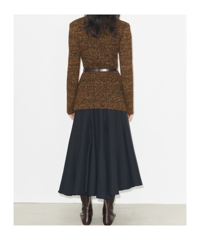 Tory Burch Nylon And Viscose Marled Sweater In Brown