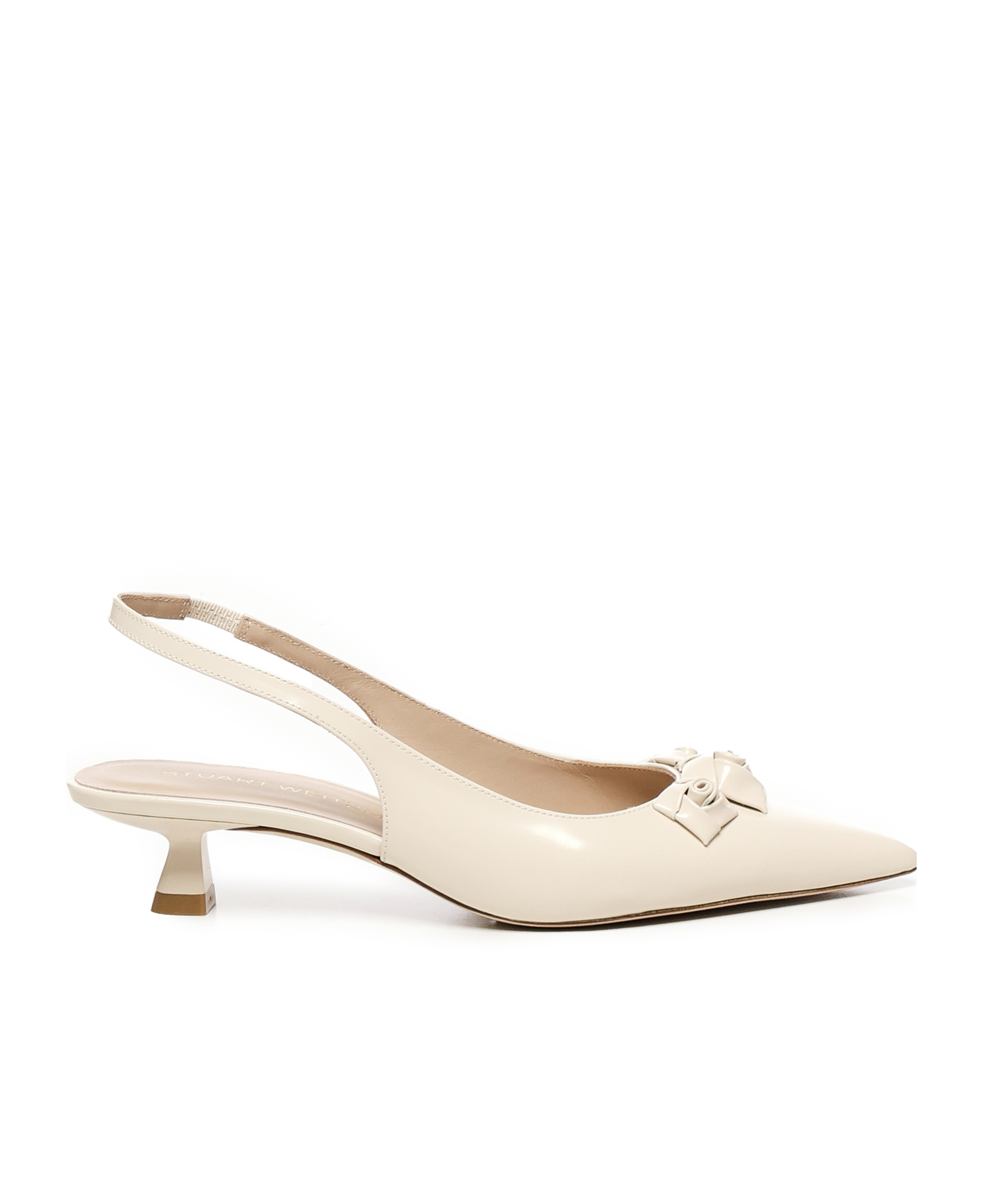 Stuart Weitzman 35mm Rosie Slingback Pumps In Neutral