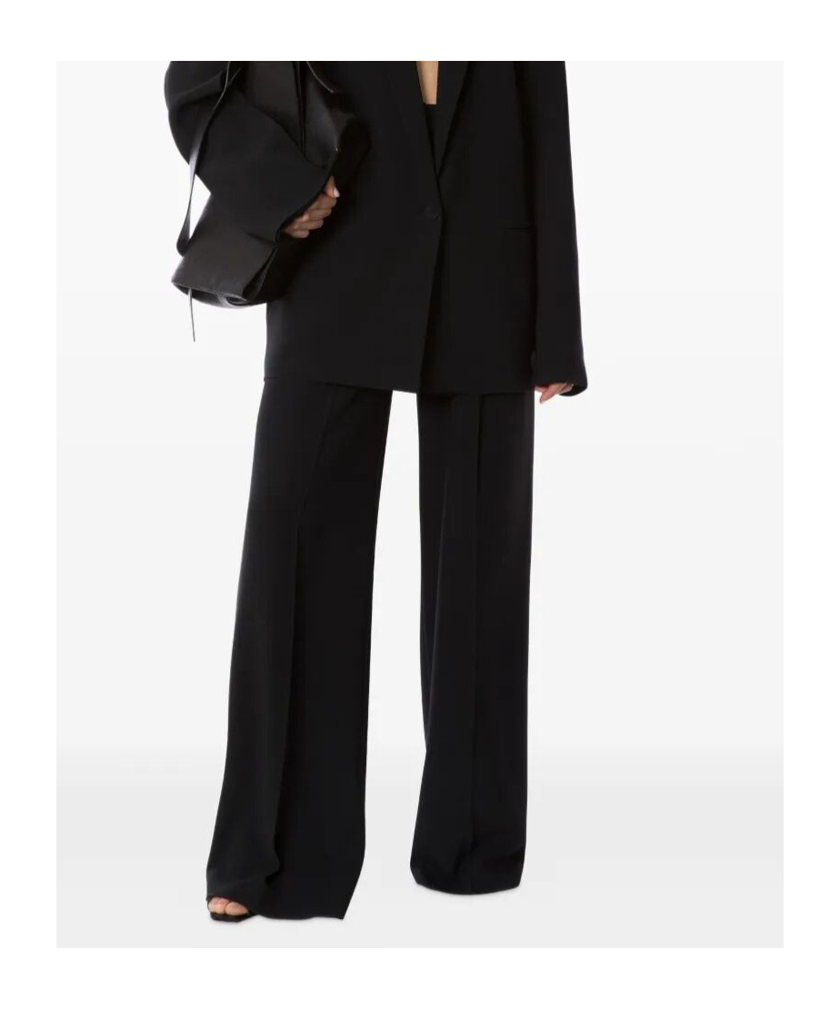 Alberta Ferretti Alberta Ferreti Cady Stretch Wide Leg Trousers In Black
