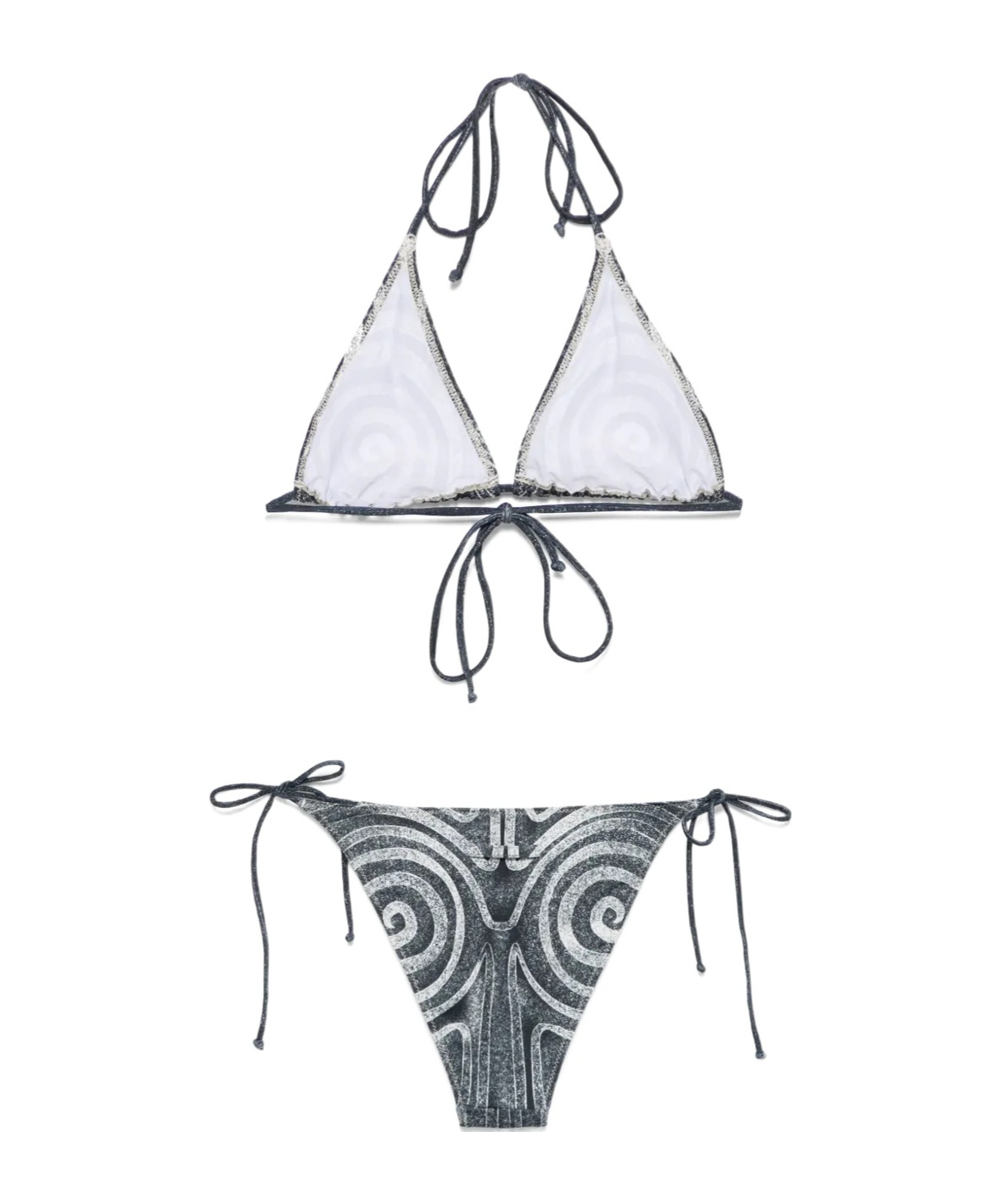 Jean Paul Gaultier Spiral-print Bikini