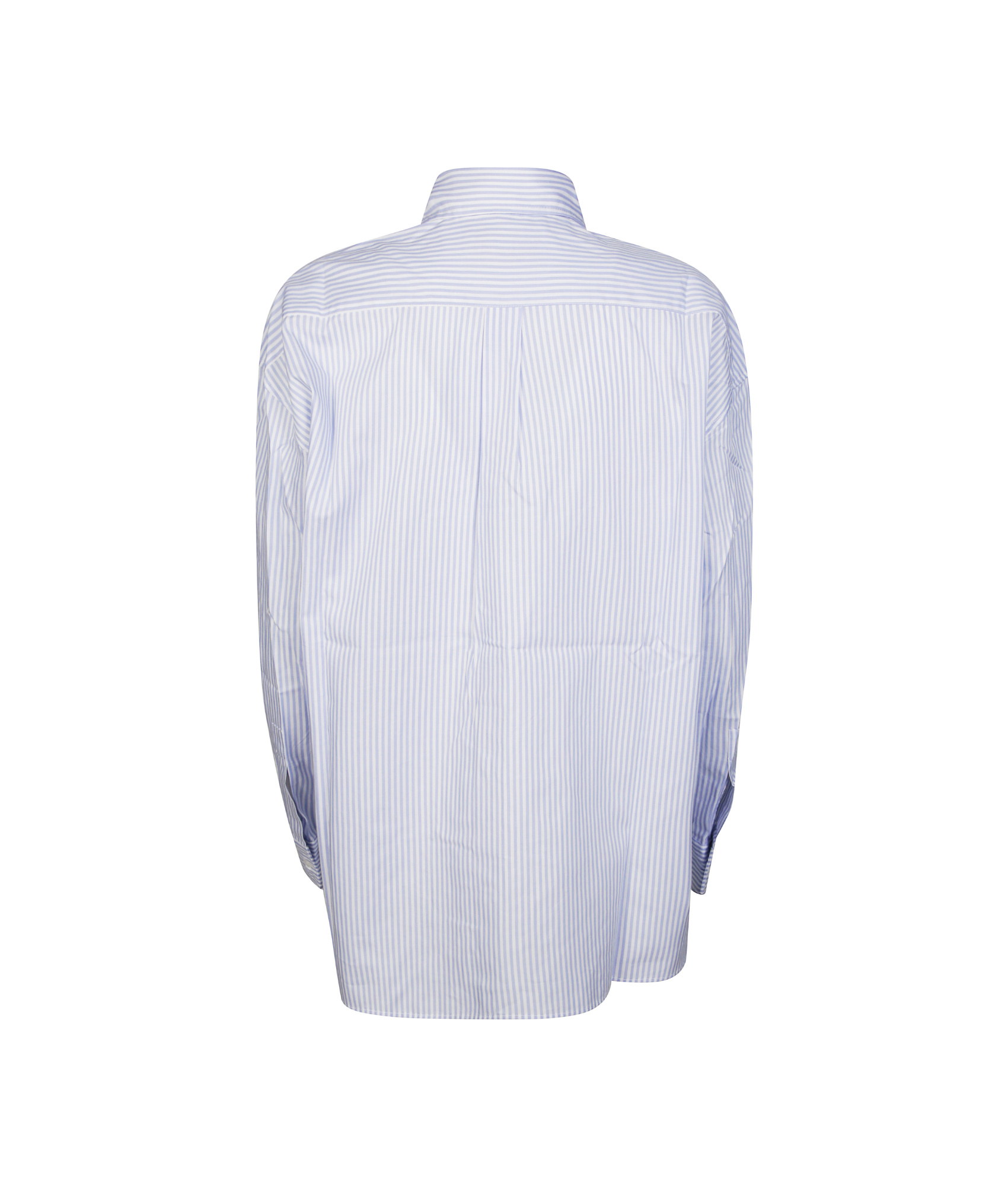 Fiorucci Striped Logo-embroidered Shirt In Blue