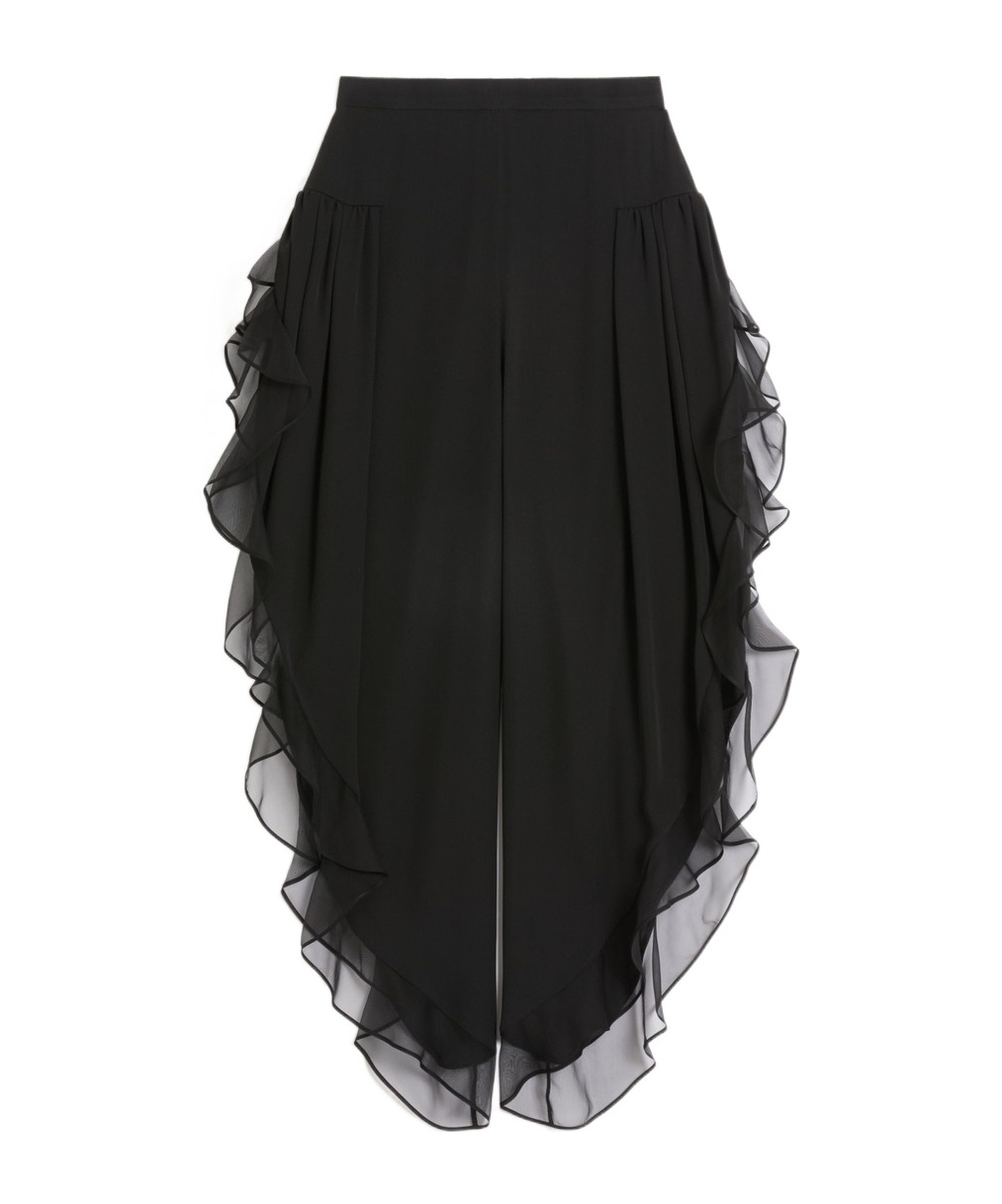 Valentino Georgette Baloon Pants In Black