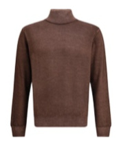Cruciani Ribbed Turtleneck Knitwear In Brown