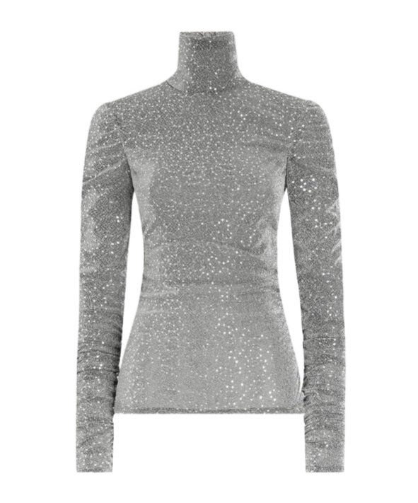 Dolce & Gabbana Sequinned Top In Gray