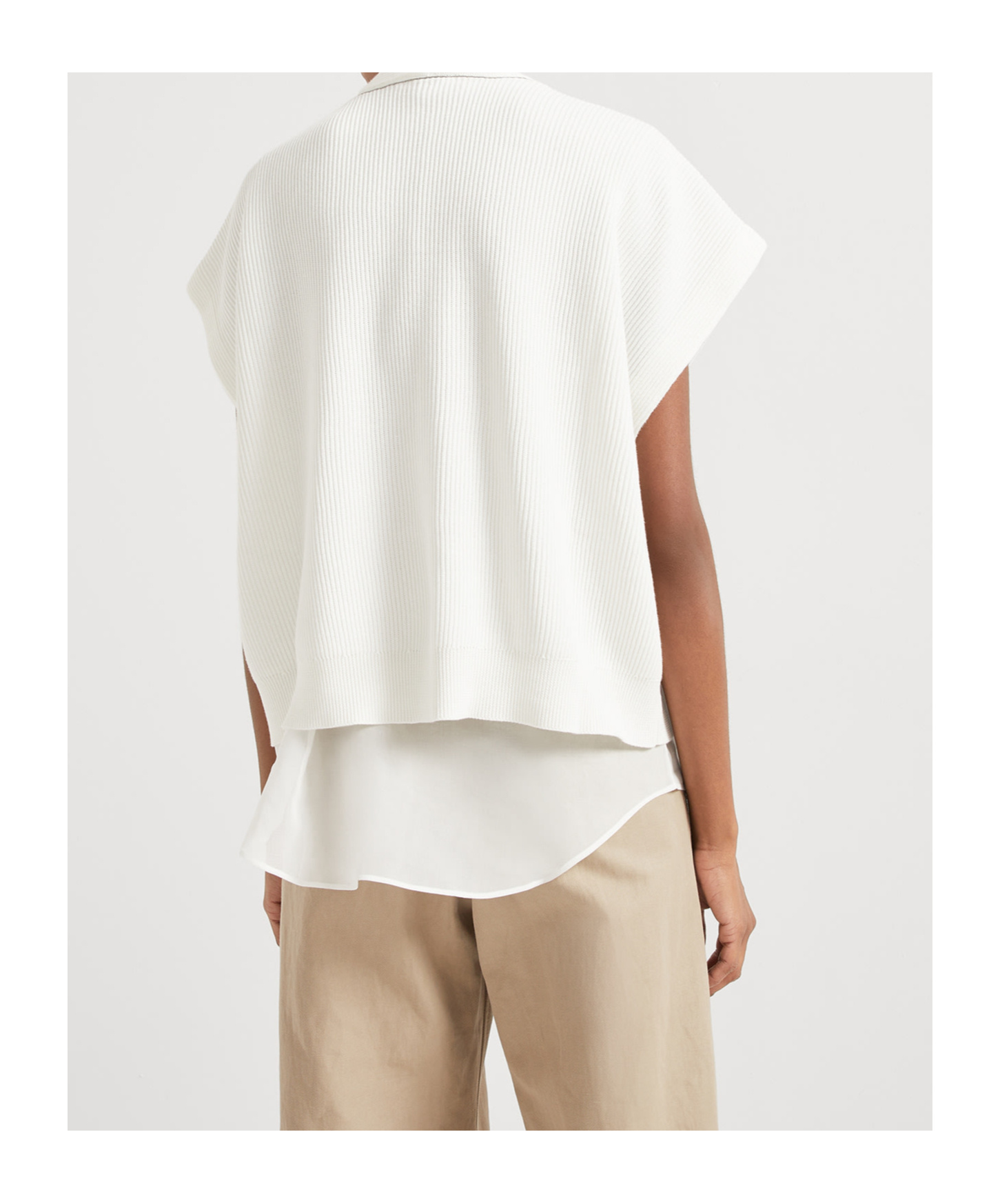 Brunello Cucinelli Stacking Cardigan Kit In White