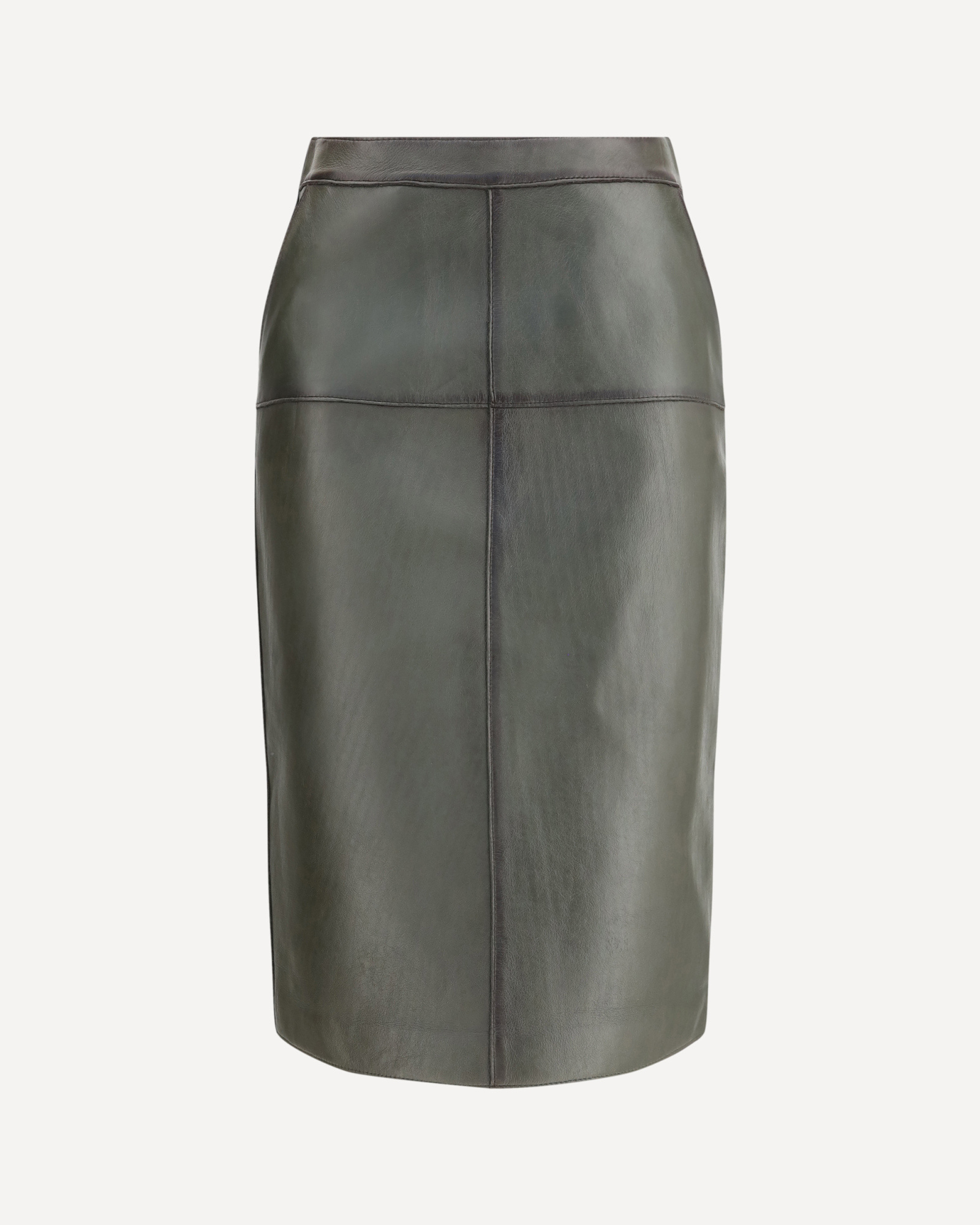 P.a.r.o.s.h P. A.r. O.s. H. Leather Pencil Skirt In Green