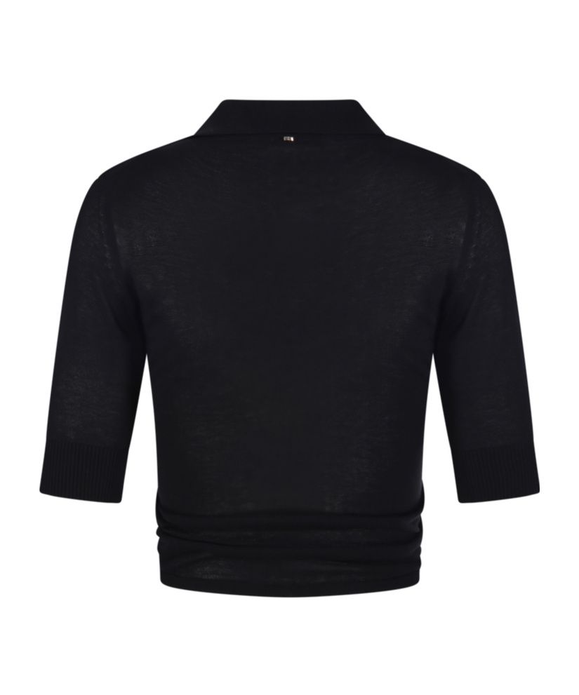 Sportmax Black Shaker Top In Black