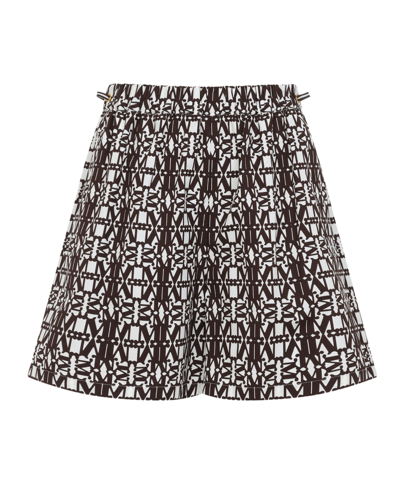 Shop Max Mara Printed Poplin Shorts In Black