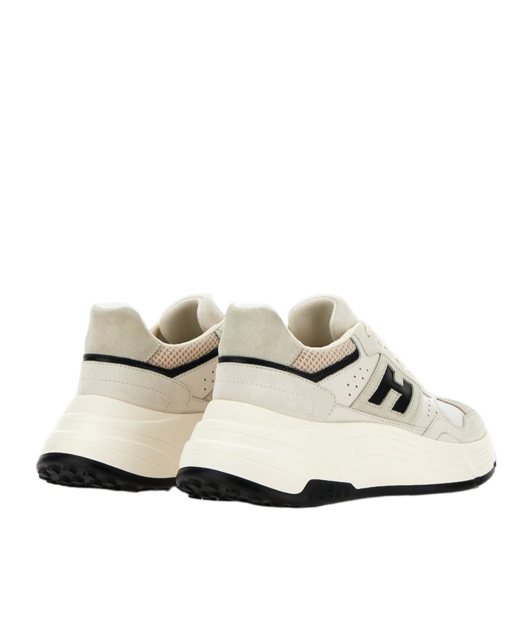 Hogan H669 Lace-up Leather Shoes In White