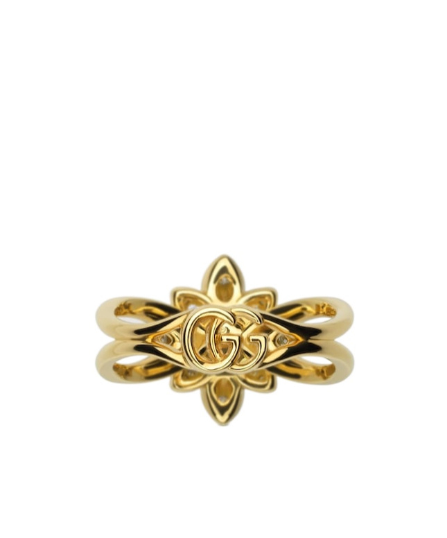 Gucci Flora 18k Diamond Ring In Gold