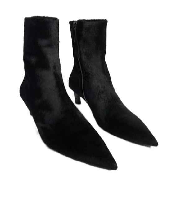 Marsèll Pony Hair Ankle Boots In Black