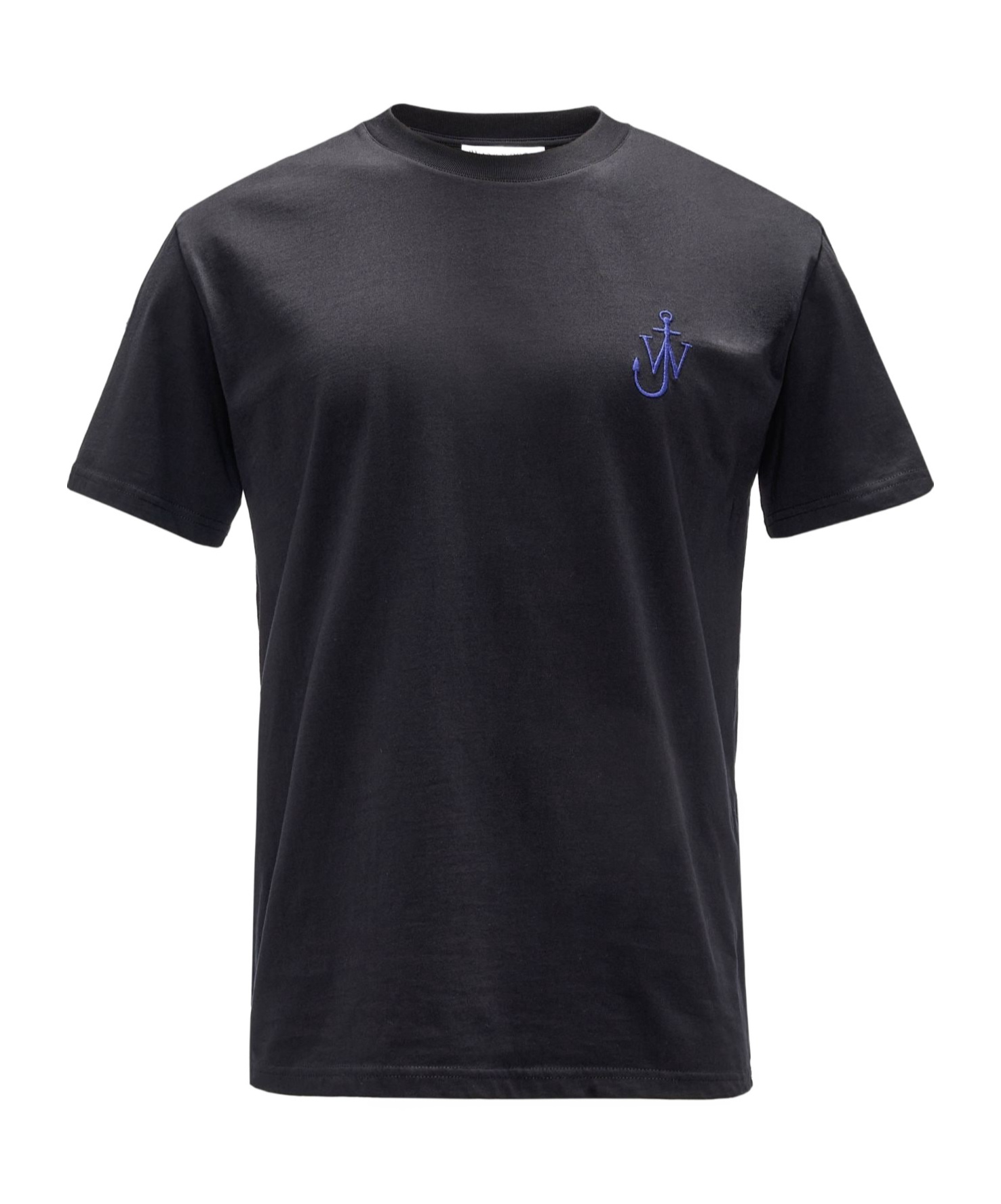 Jw Anderson Anchor Embroidery Back Print T-shirt In Black