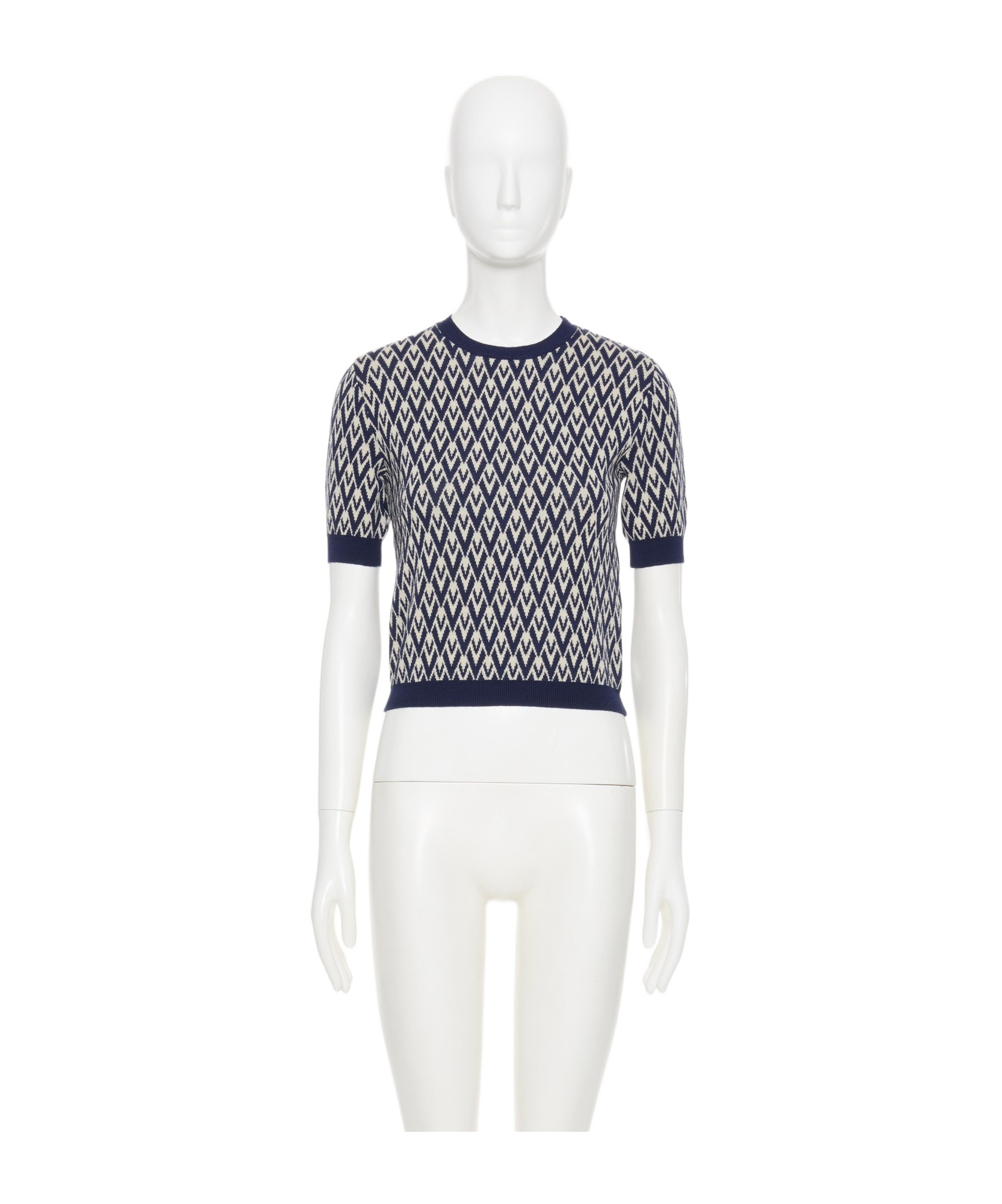 Valentino Garavani Toute La V Jacquard Virgin Wool Sweater In White