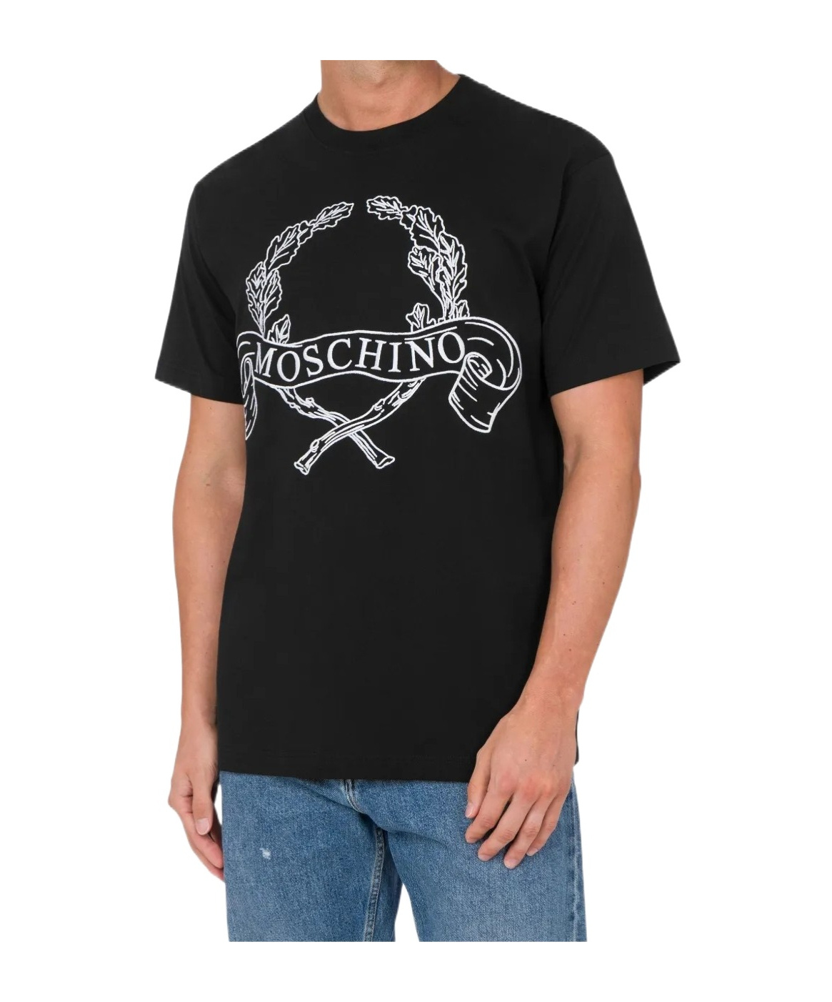 Moschino Short Sleeve T-shirt In Black
