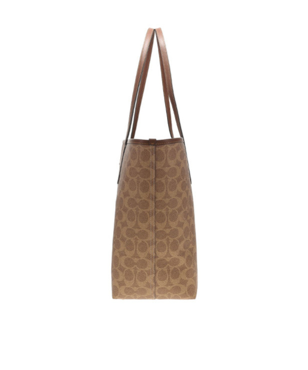 Coach Logo Pattern Tote Bag In Brown