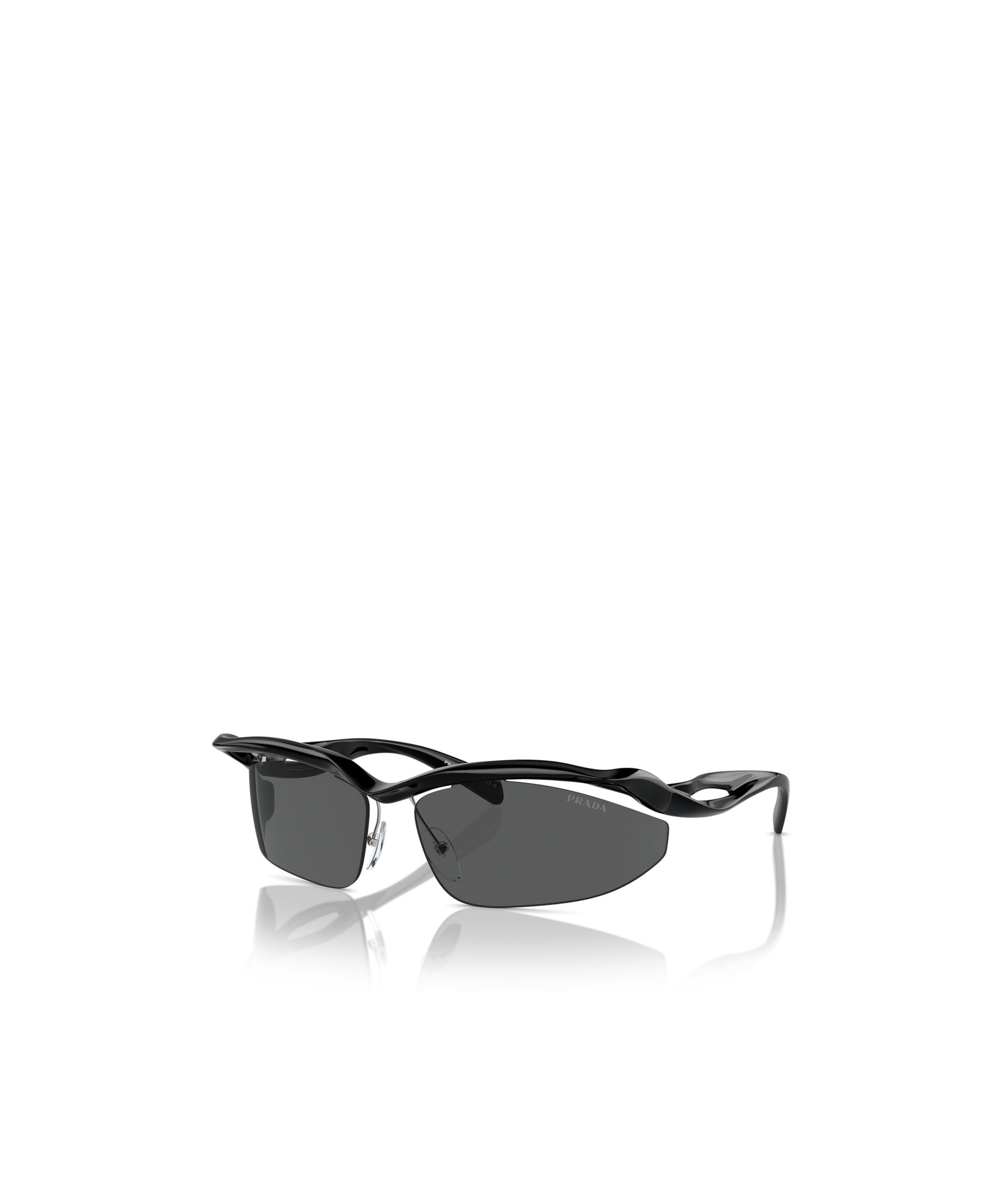 Prada Womens Black Pr A25s Cat-eye Acetate Sunglasses In Gray