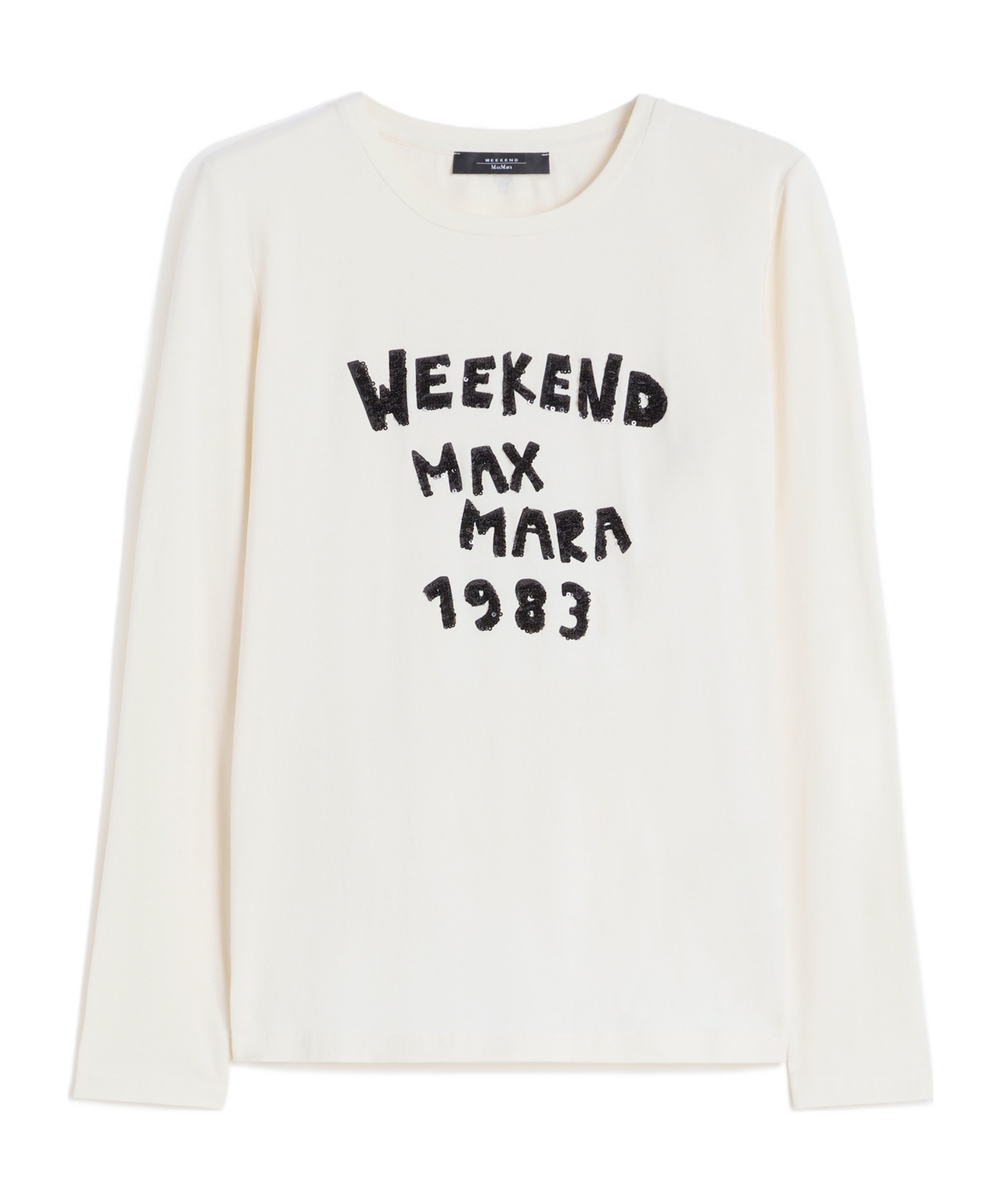 Weekend Max Mara Long-sleeved T-shirt In White