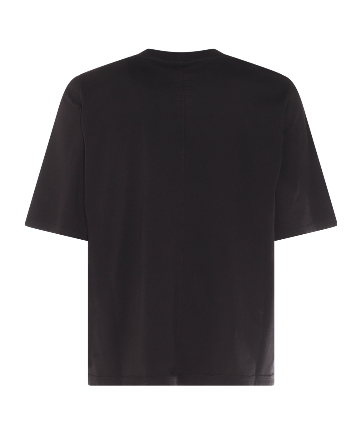 Rick Owens Drkshdw Drkshdw By Rick Owens Oversized Cotton T-shirt With Geometric Design And Relaxed Fit In Black