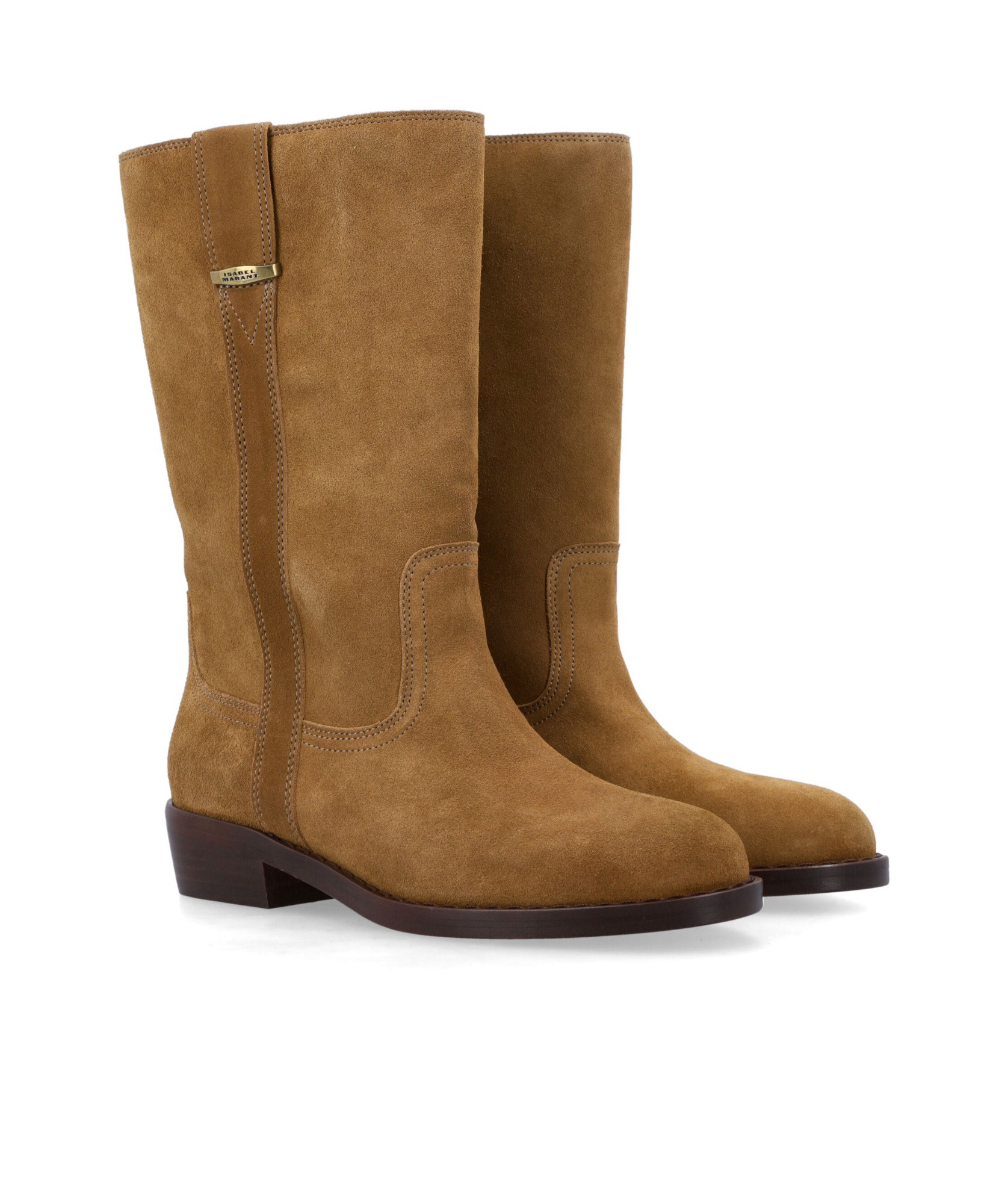 ISABEL MARANT ROUND TOE ANKLE BOOTS