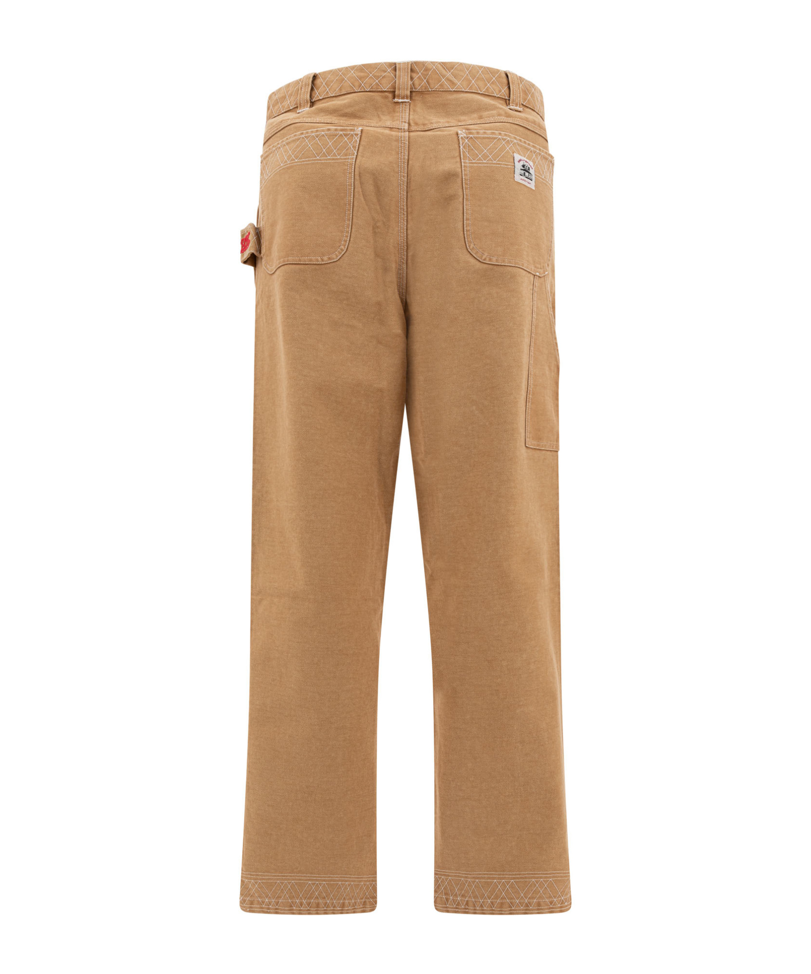 Bode Relaxed Fit Brown Trousers In Brown