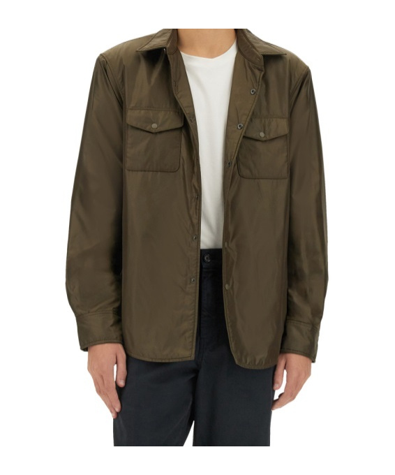 Aspesi Camicia 13 Piu Casual Jacket In Green