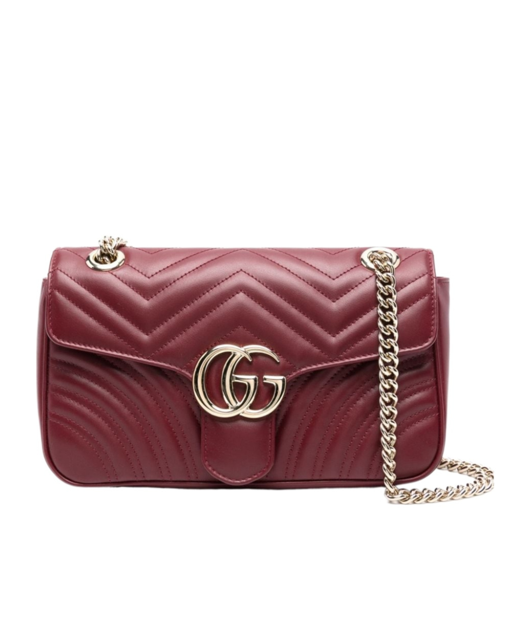 Gucci Women's Mini Gg Marmont Bag With Card Holder In Red