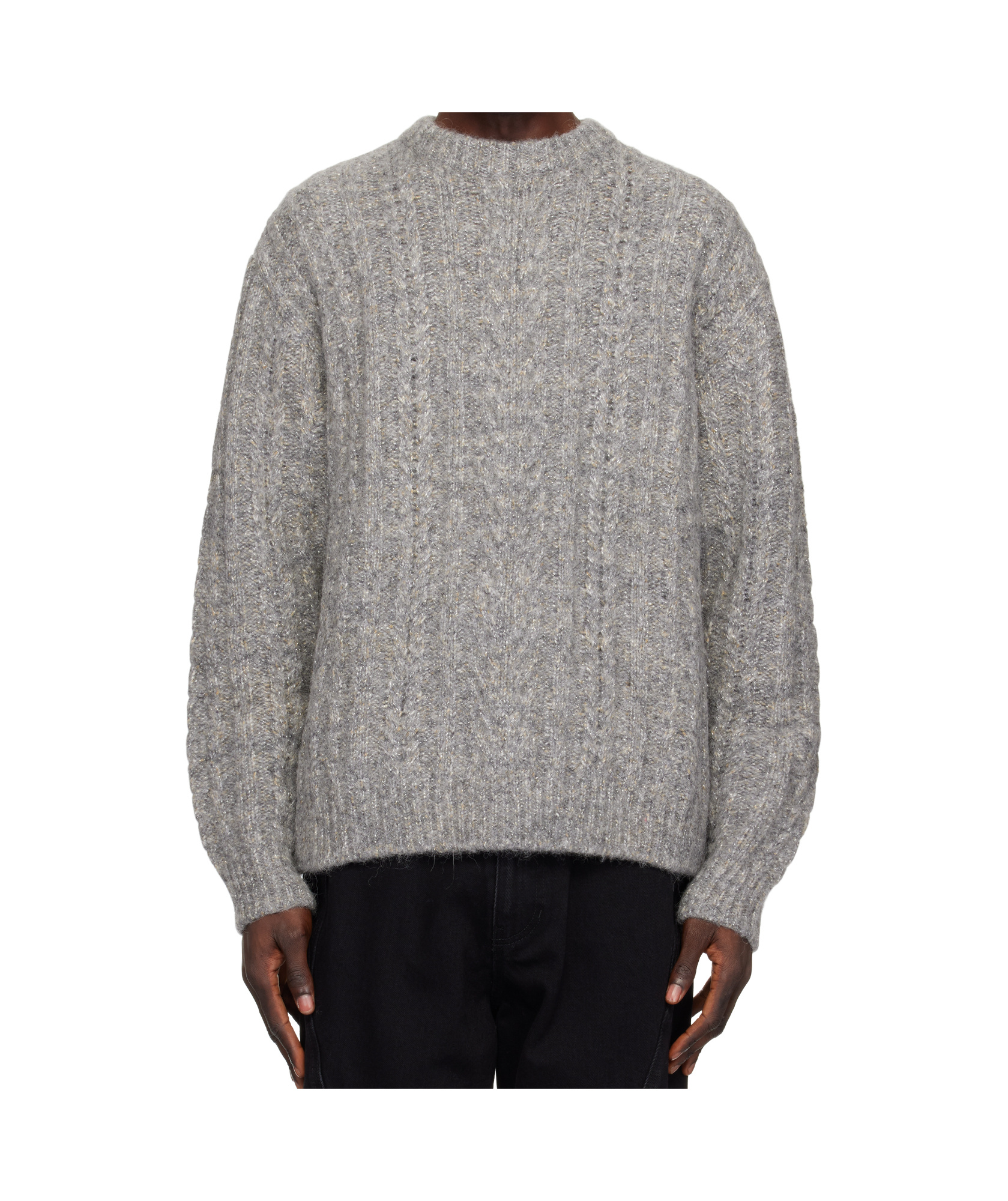 Wooyoungmi Long-sleeved Sweater In Gray