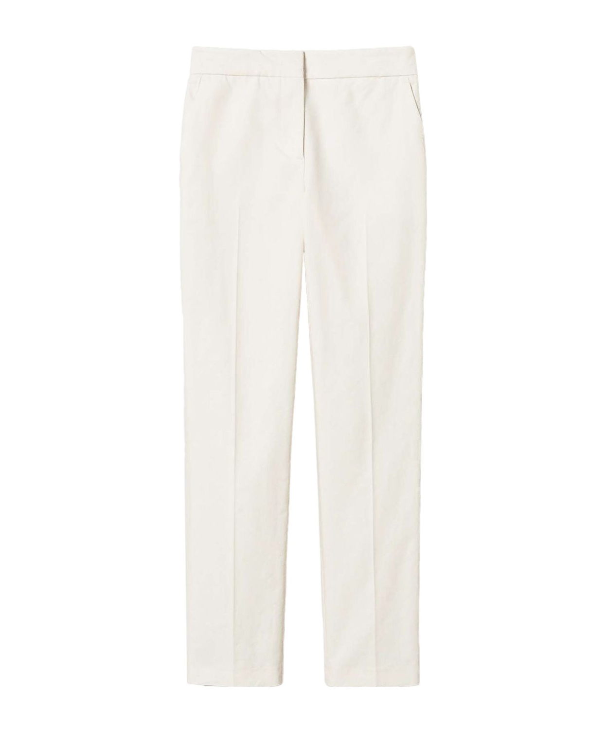 Shop Twinset Straight-leg Gabardine Trousers
