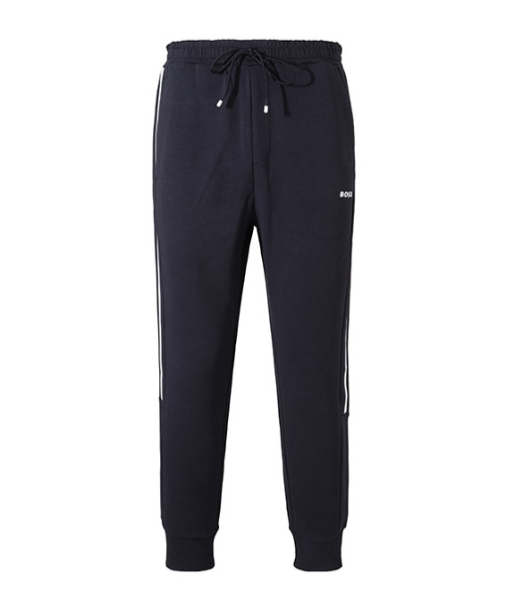 Hugo Boss Boss X Matteo Berrettini Tracksuit Bottoms With Contrast Tape And Branding In Black