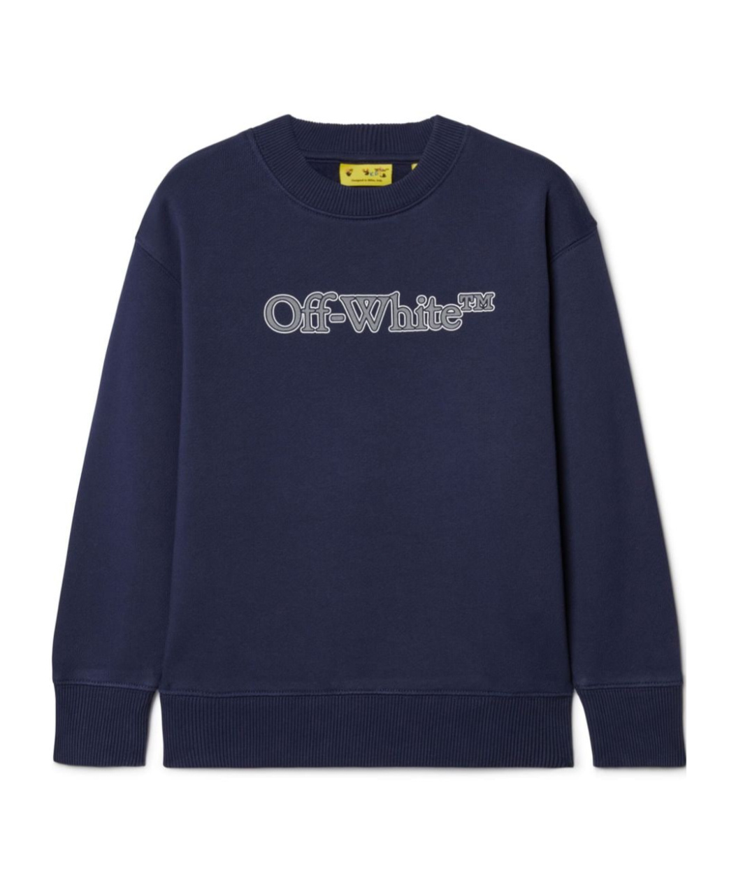 Off-white Big Bookish Cotton Sweatshirt In Black