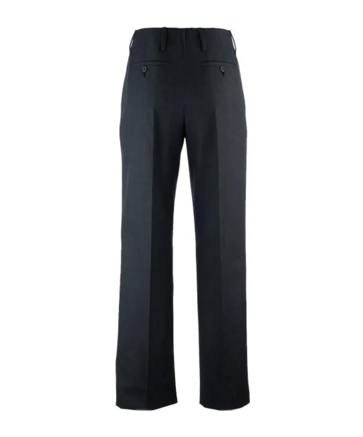 Prada Trousers With Back Pocket And Belt Loops In Black