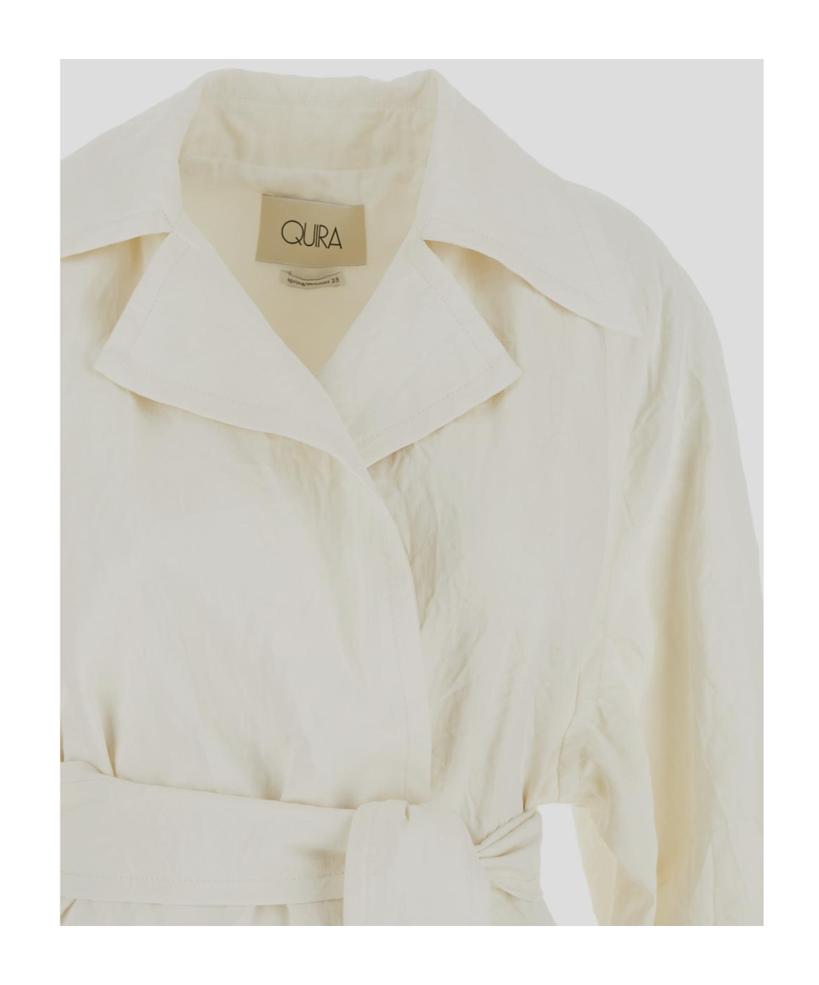 QUIRA DOUBLE-BREASTED COTTON COAT