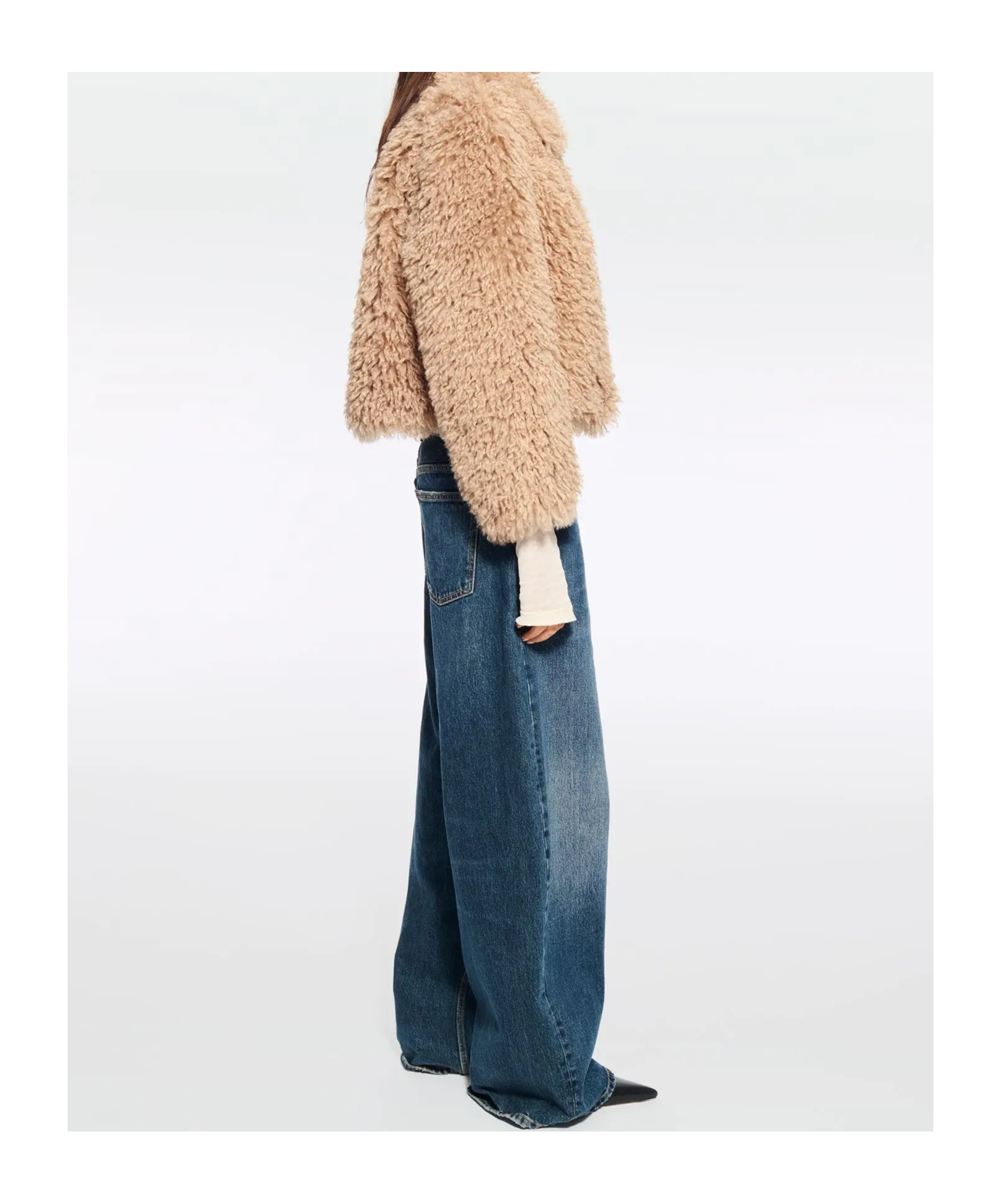 Stand Studio Zaylee Zip-up Blazer In Brown