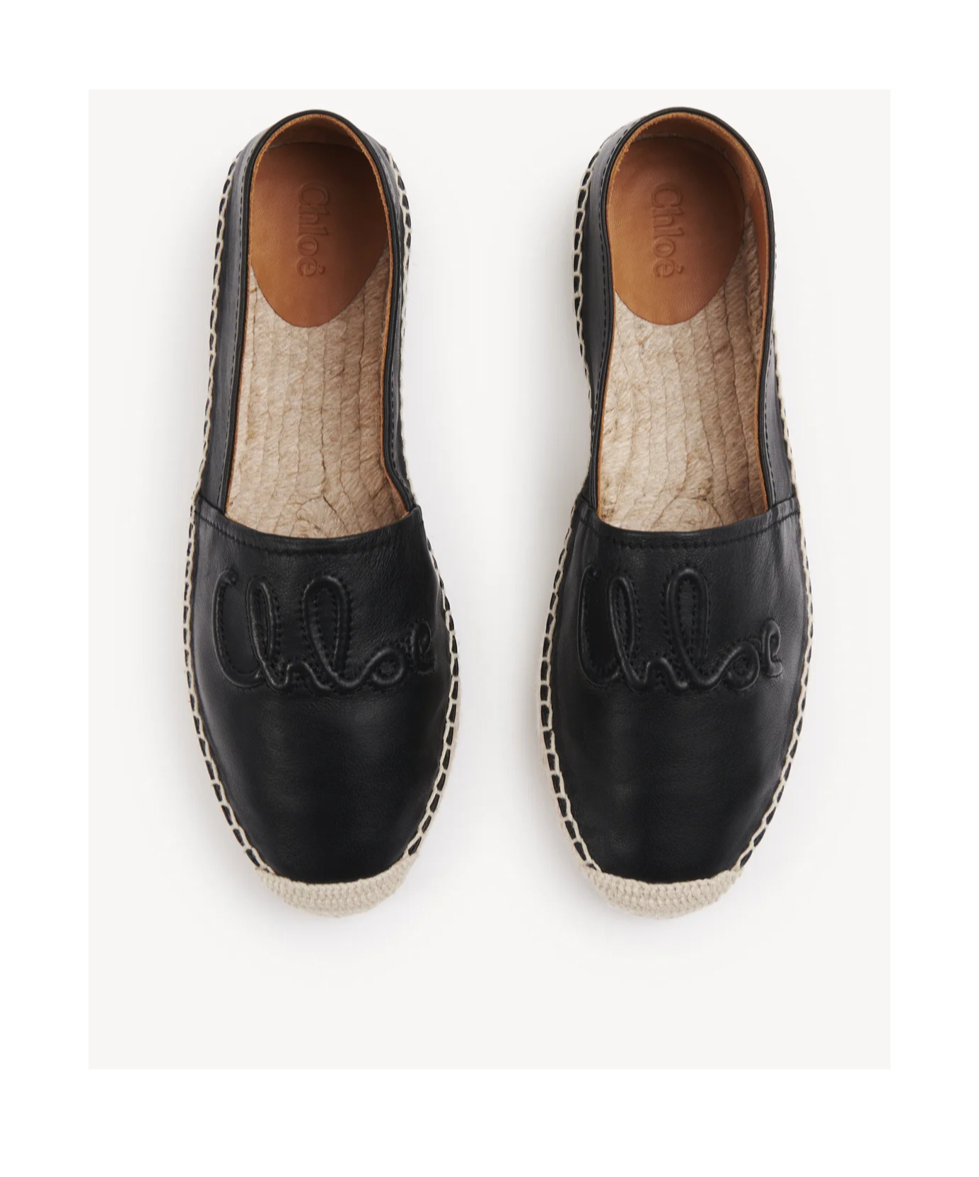 Shop Chloé Isla Espadrilles In Black