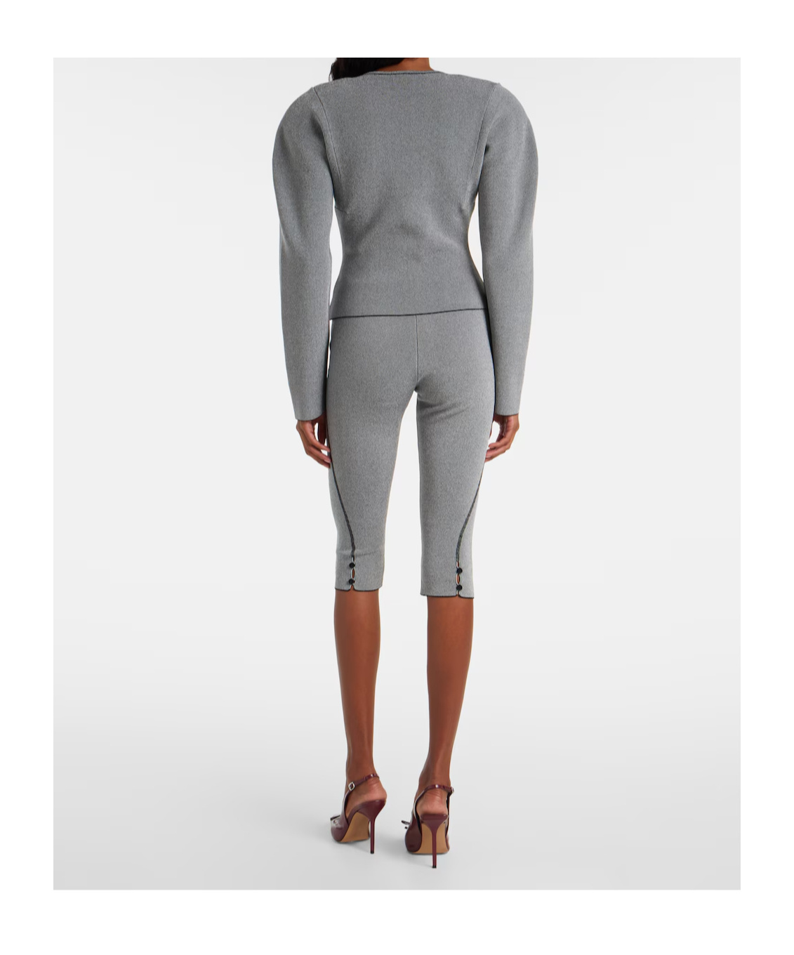 Jacquemus Long-sleeved Cardigan In Gray