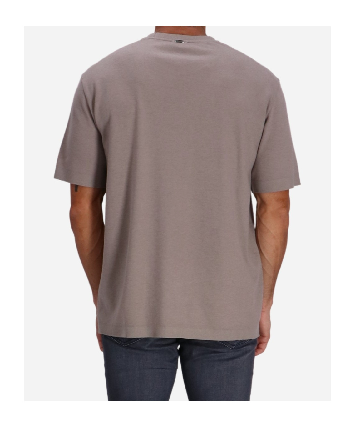 Herno Patch Pocket T-shirt In Gray