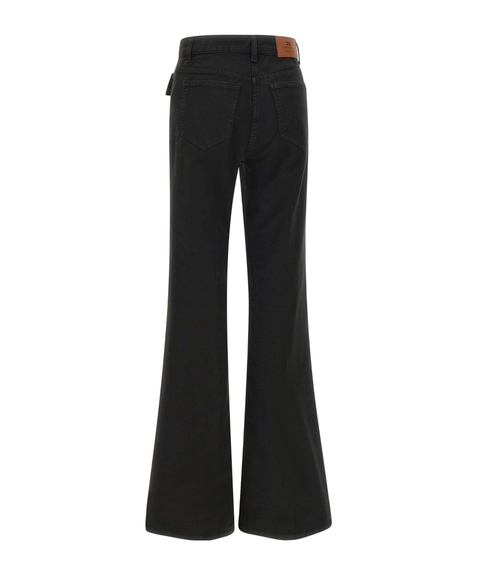 Elisabetta Franchi Jewelled Bows Trousers In Black