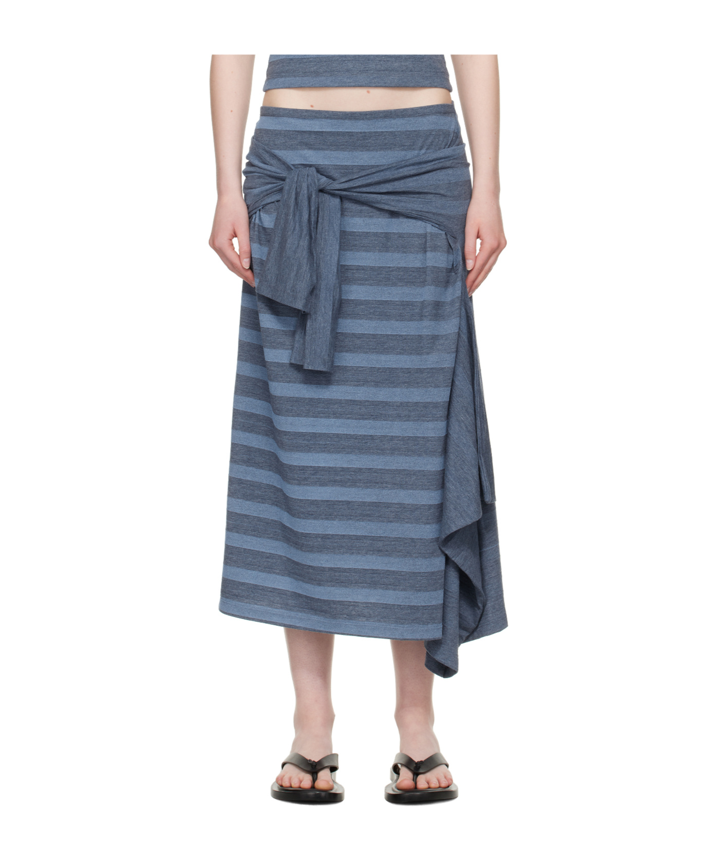 Our Legacy Striped Skirt In Blue