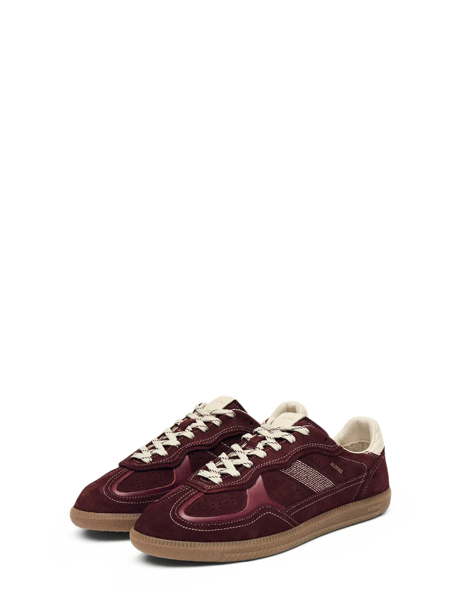 Alohas Round-toe Low-top Casual Shoes In Burgundy