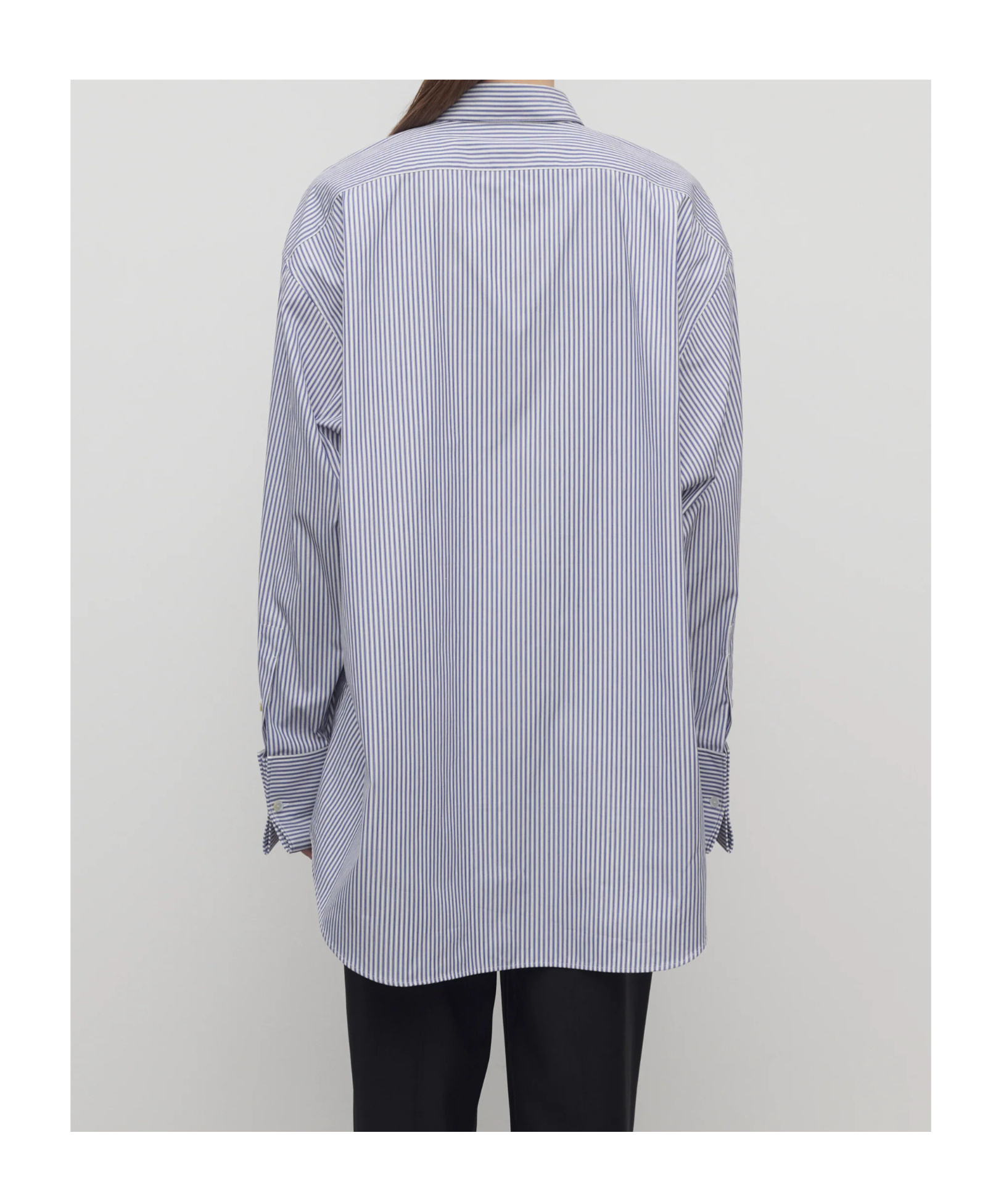 The Row Stripe-pattern Cotton Shirt In Blue