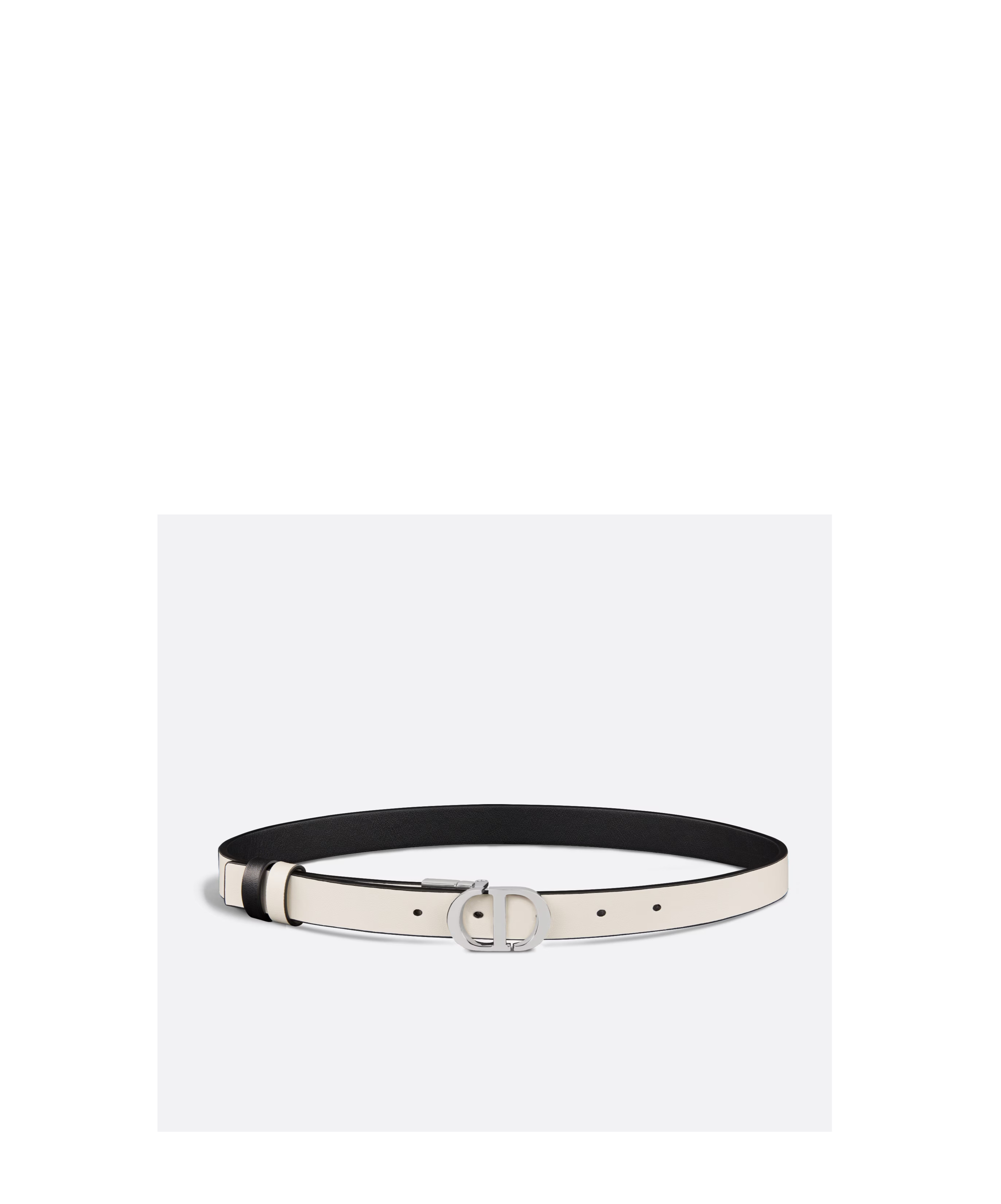 Dior 30 Montaigne Double-sided Belt In Black